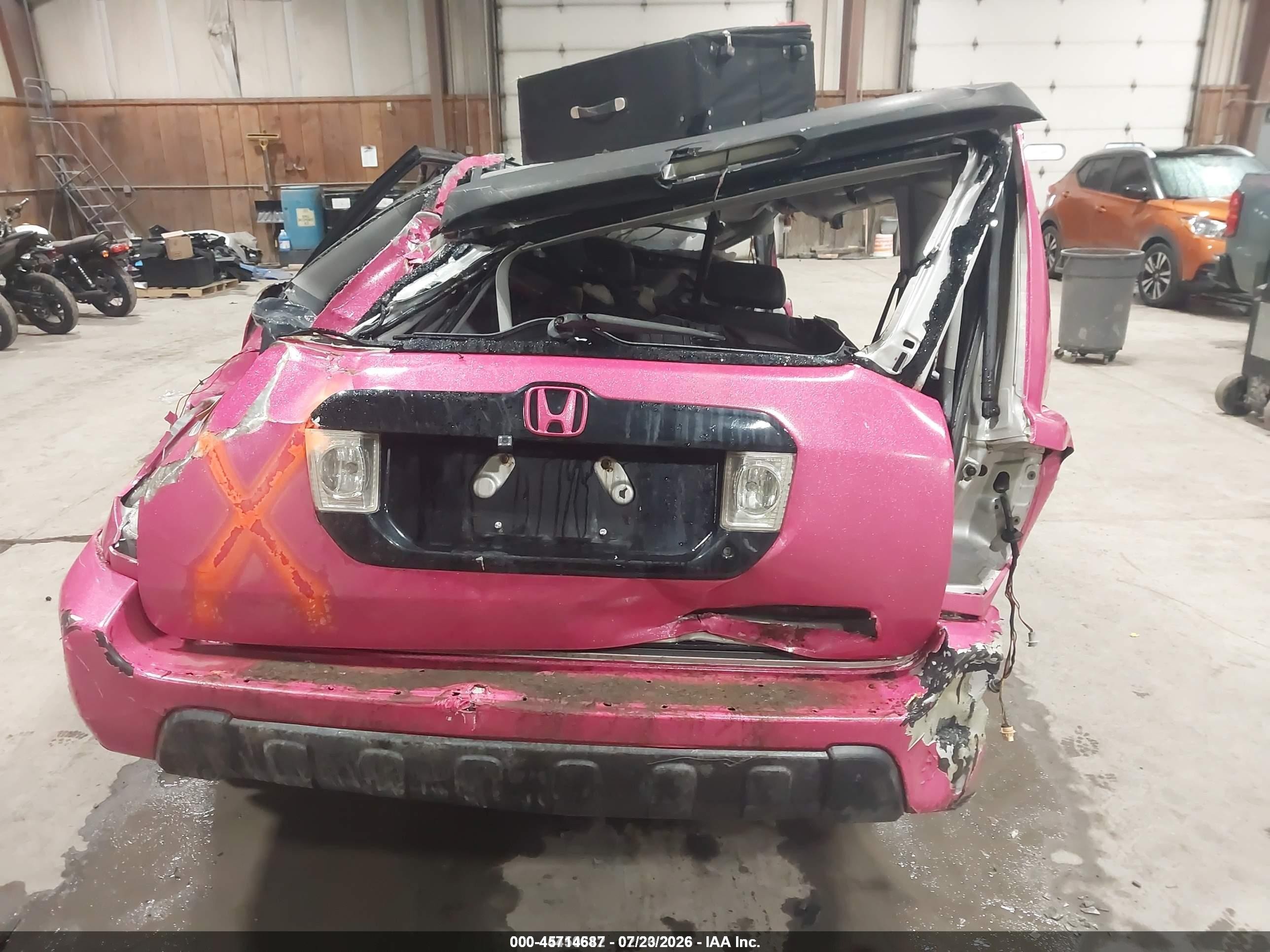 2003 Honda Pilot Ex-l Pink vin: 2HKYF18513H550919