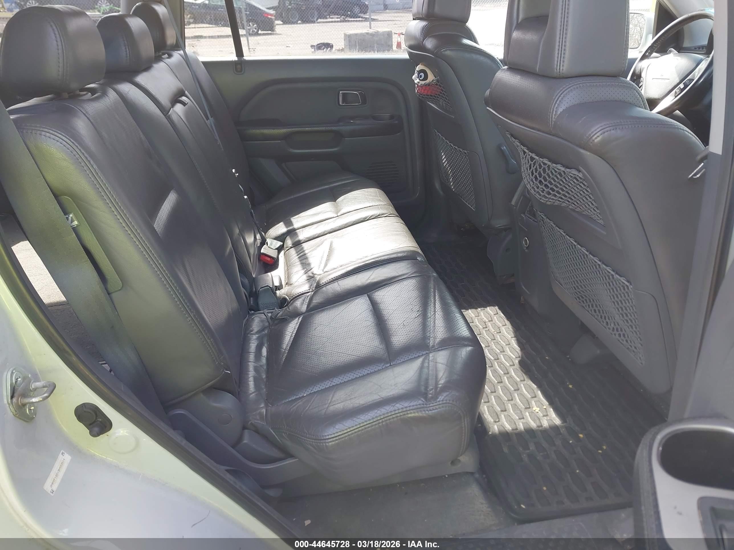 2003 Honda Pilot Ex-l Silver vin: 2HKYF18513H553514