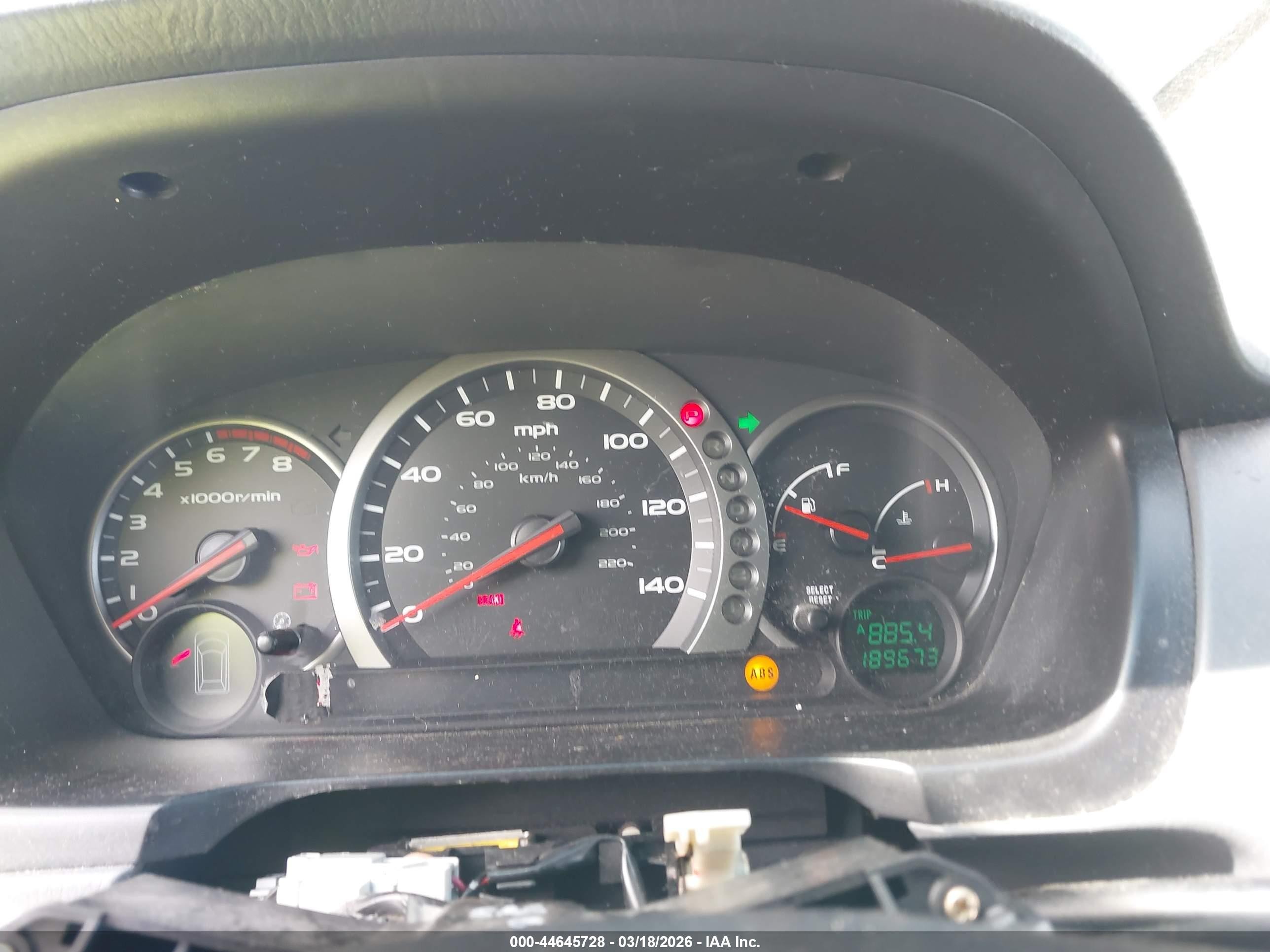 2003 Honda Pilot Ex-l Silver vin: 2HKYF18513H553514