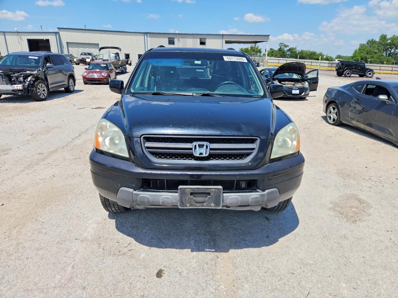 2003 Honda Pilot Exl Black vin: 2HKYF18513H557739