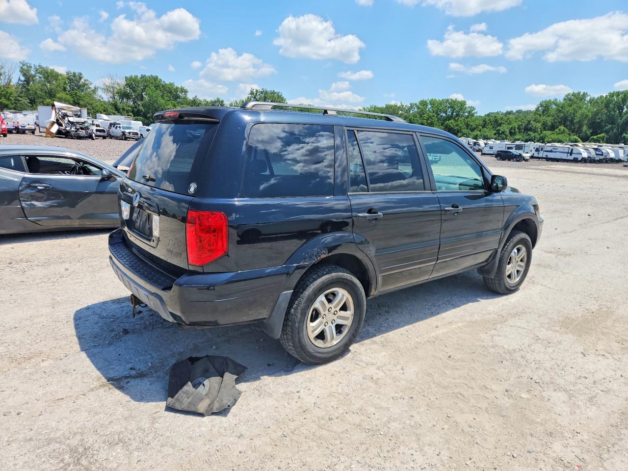 2003 Honda Pilot Exl Black vin: 2HKYF18513H557739