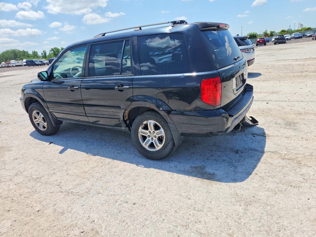 2003 Honda Pilot Exl Black vin: 2HKYF18513H557739