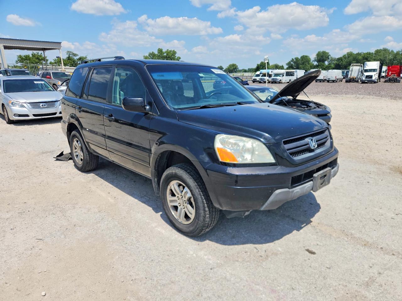 2003 Honda Pilot Exl Black vin: 2HKYF18513H557739