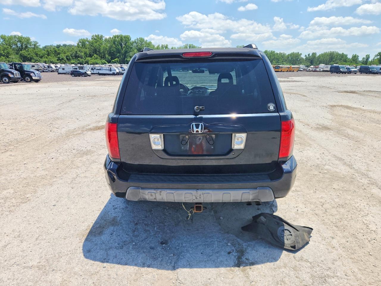 2003 Honda Pilot Exl Black vin: 2HKYF18513H557739