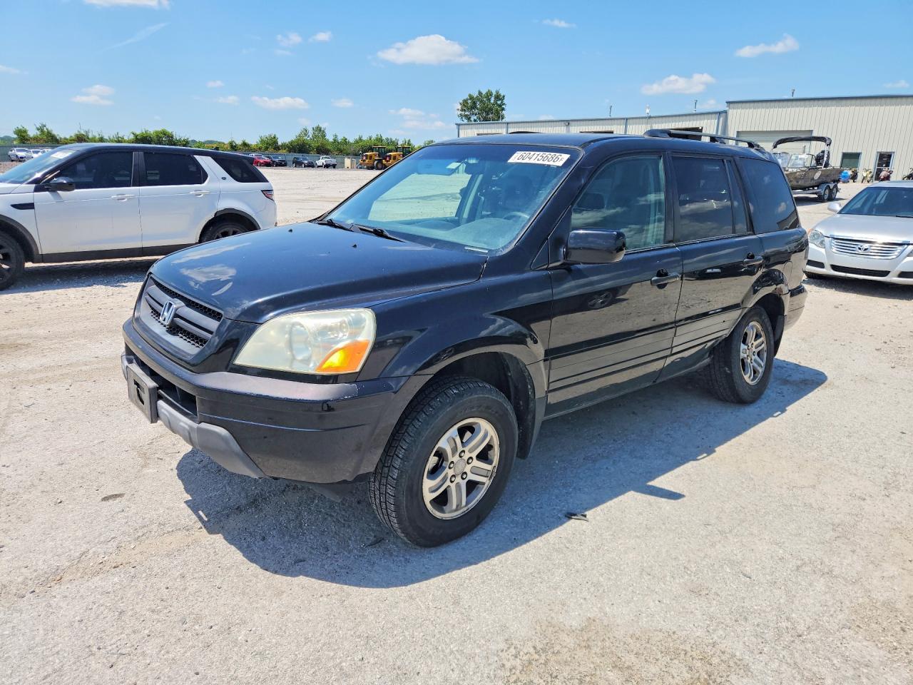 2003 Honda Pilot Exl Black vin: 2HKYF18513H557739