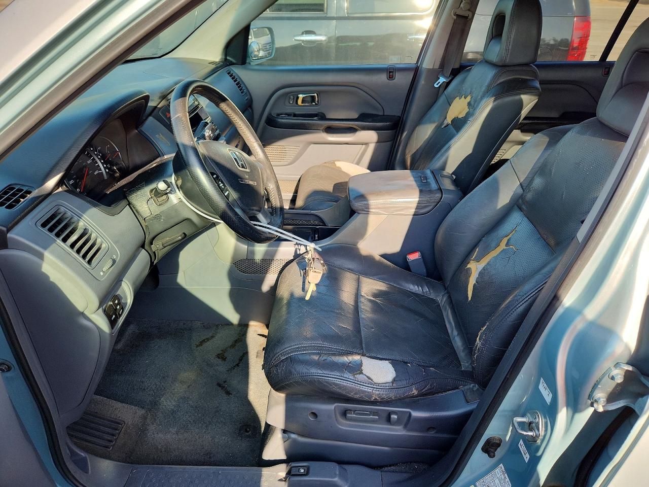 2003 Honda Pilot Exl Blue vin: 2HKYF18513H596962