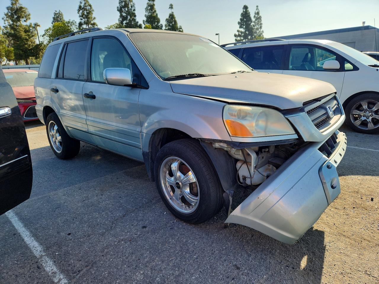 2003 Honda Pilot Exl Blue vin: 2HKYF18513H596962