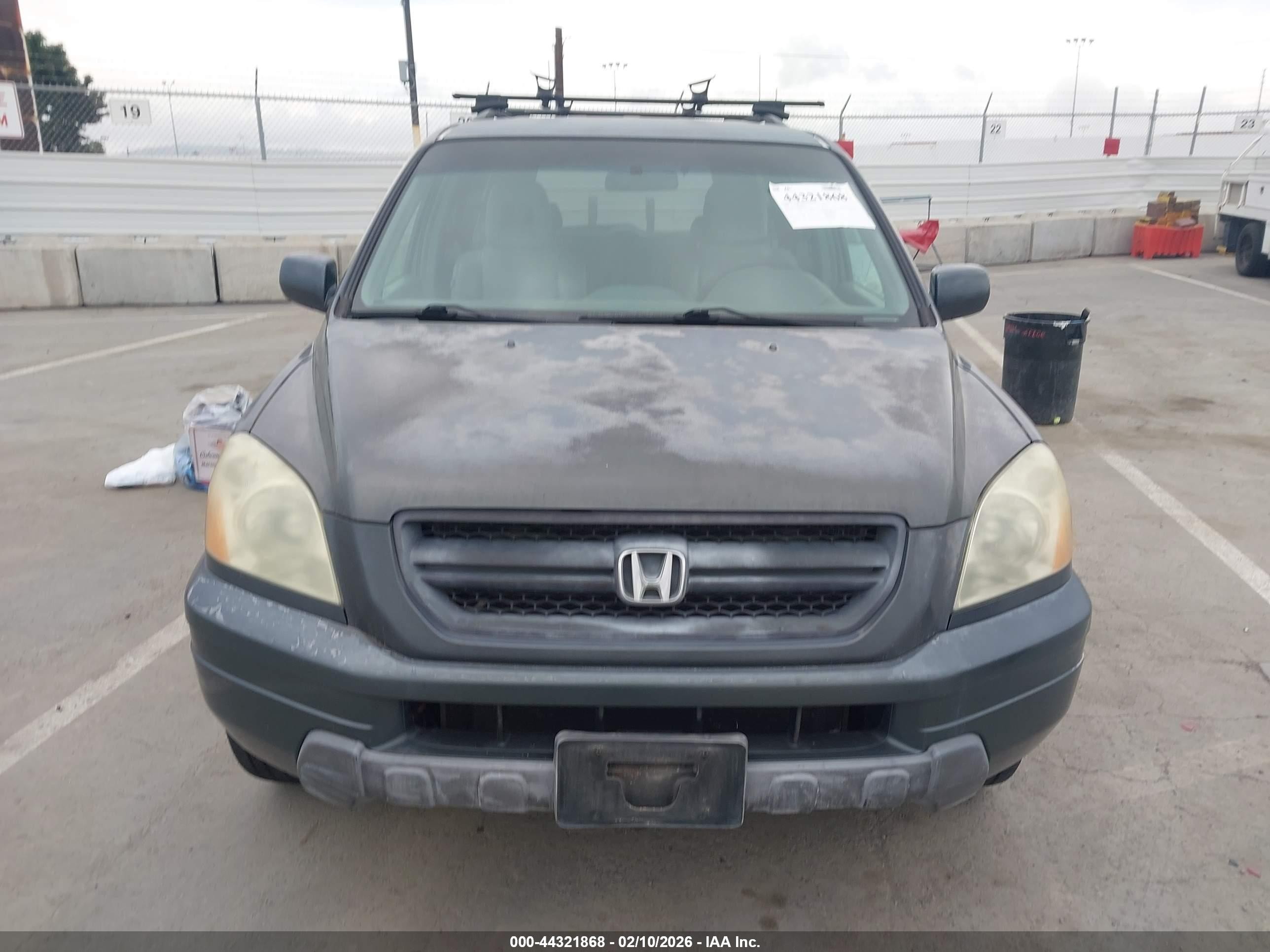 2004 Honda Pilot Ex-l Gray vin: 2HKYF18514H545575