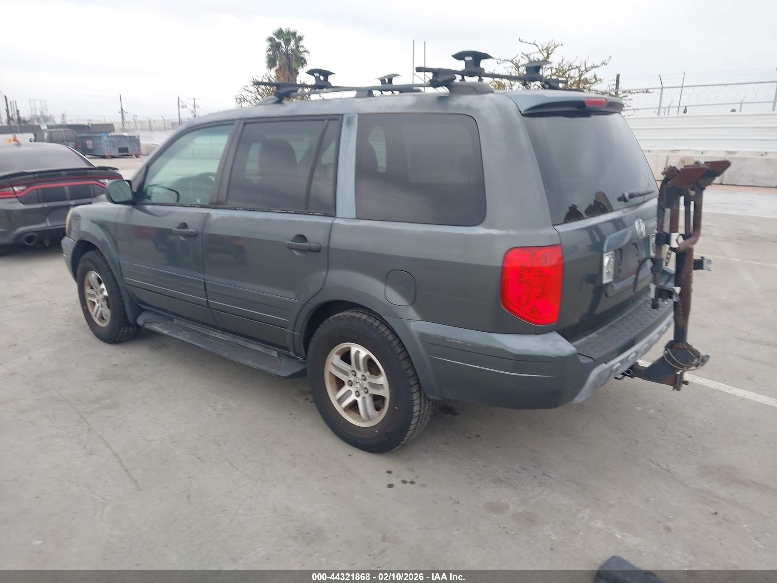 2004 Honda Pilot Ex-l Gray vin: 2HKYF18514H545575