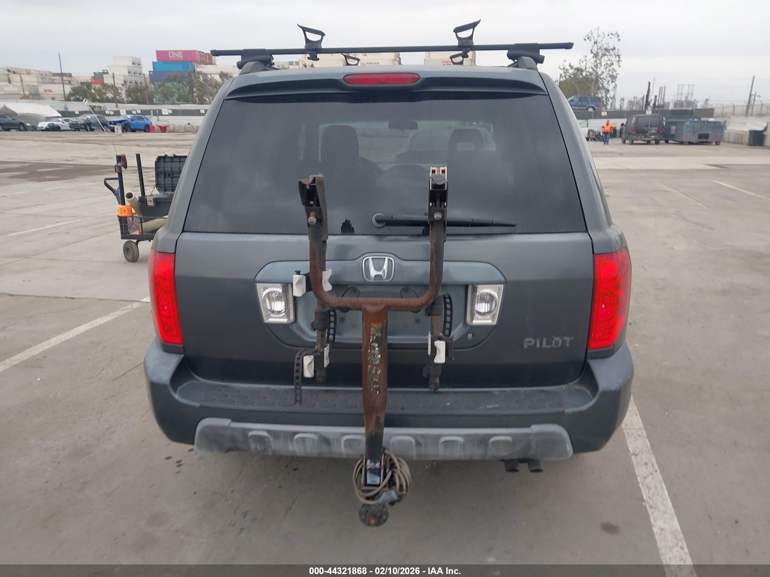 2004 Honda Pilot Ex-l Gray vin: 2HKYF18514H545575