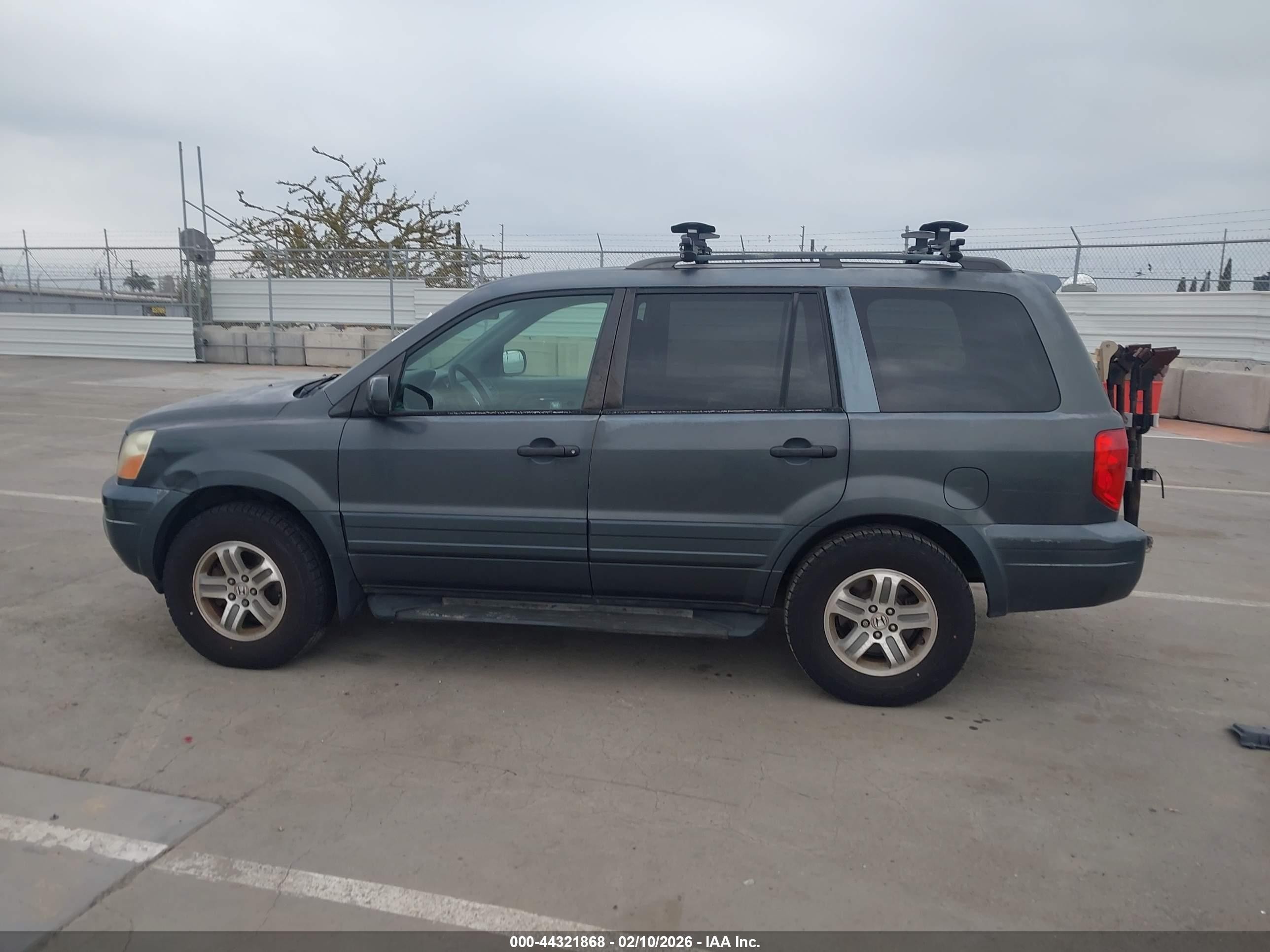 2004 Honda Pilot Ex-l Gray vin: 2HKYF18514H545575