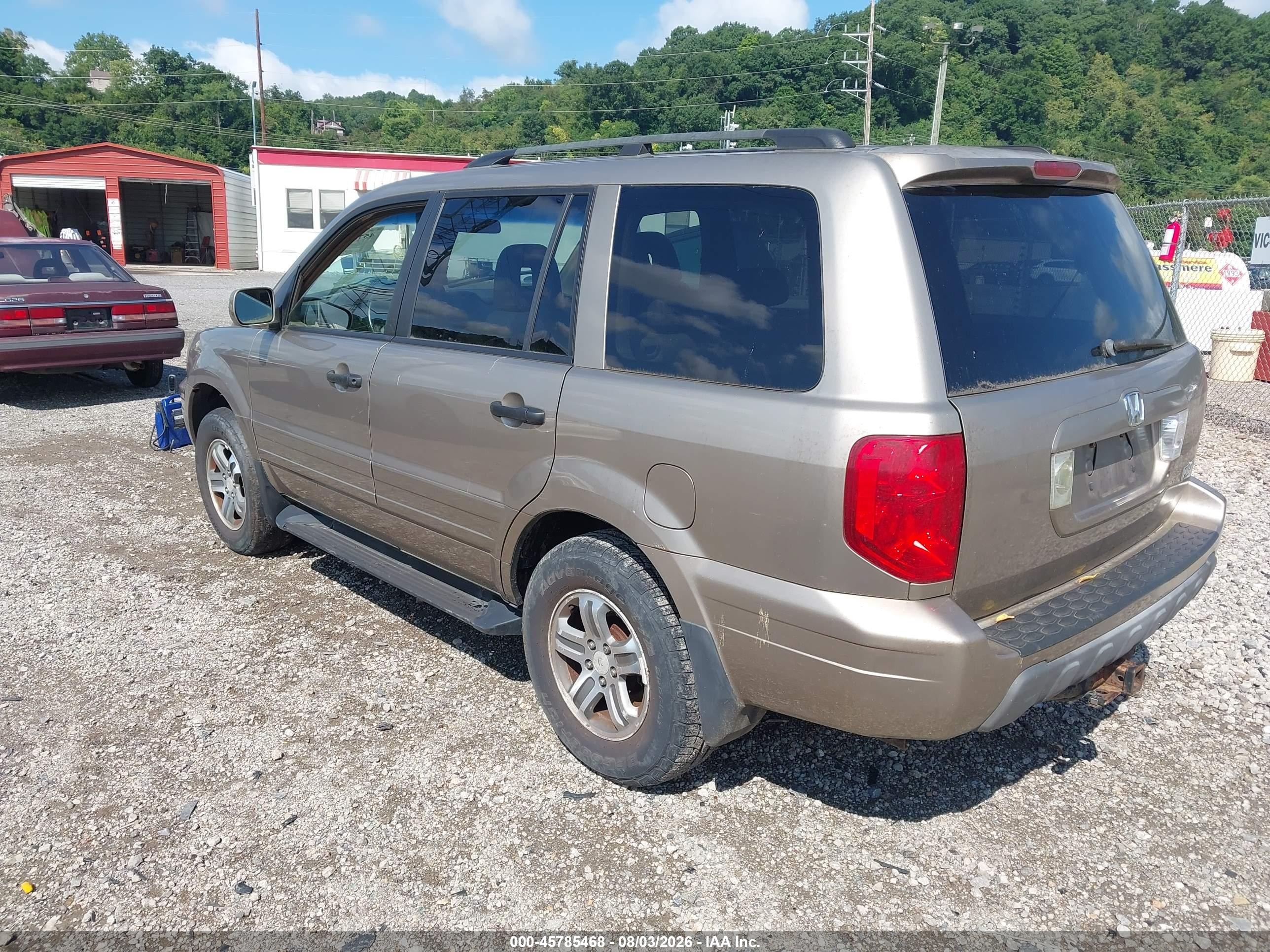 2004 Honda Pilot Ex-l Brown vin: 2HKYF18514H583629