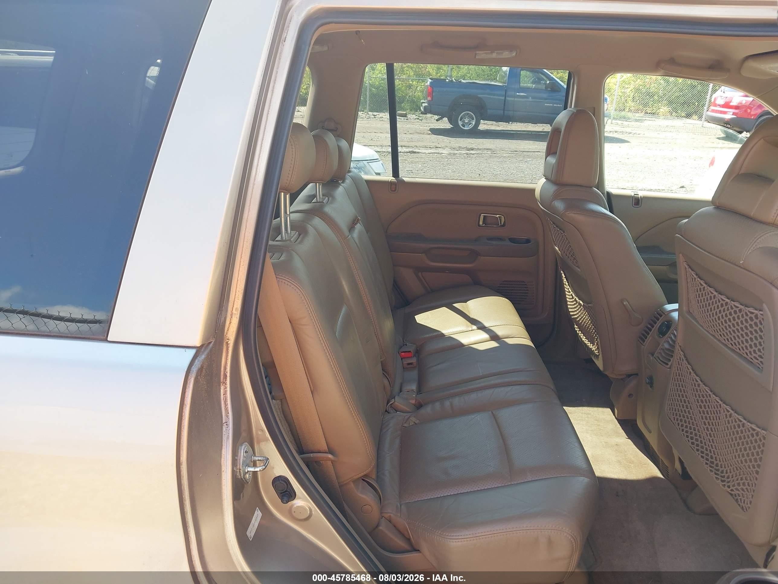 2004 Honda Pilot Ex-l Brown vin: 2HKYF18514H583629