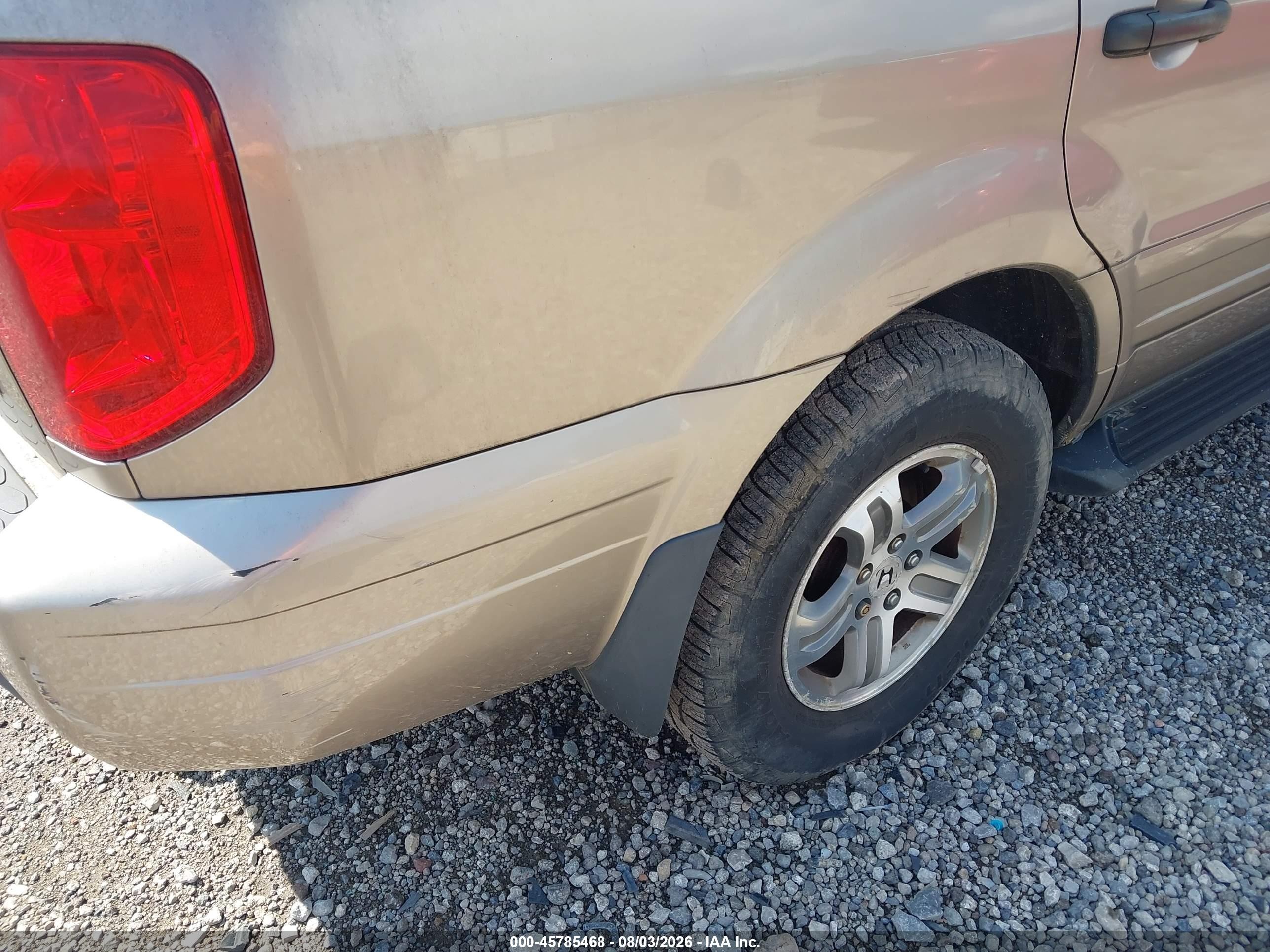2004 Honda Pilot Ex-l Brown vin: 2HKYF18514H583629