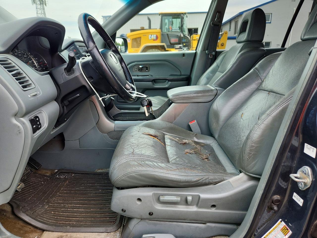 2004 Honda Pilot Exl Gray vin: 2HKYF18514H587888
