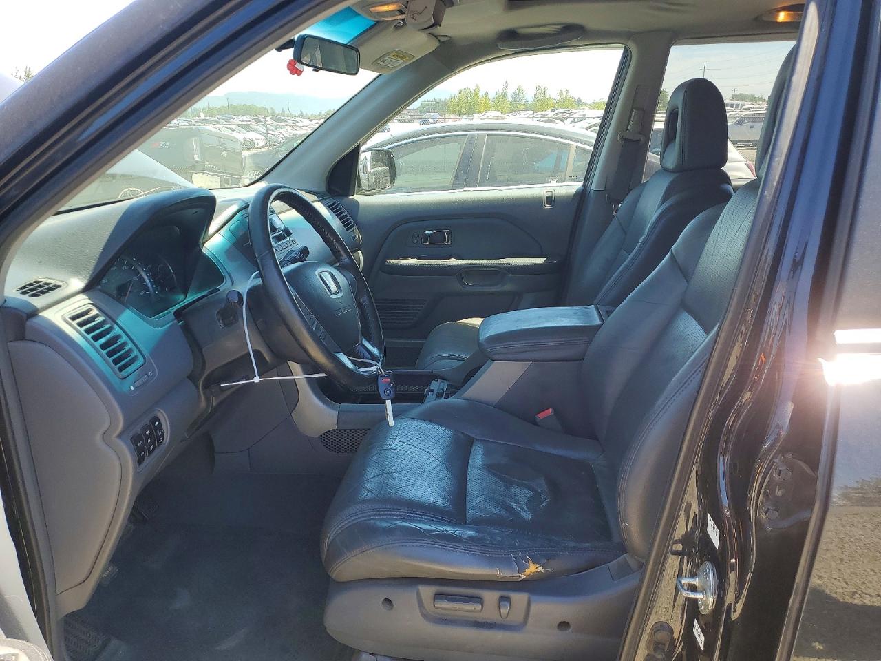 2005 Honda Pilot Exl Black vin: 2HKYF18515H555850