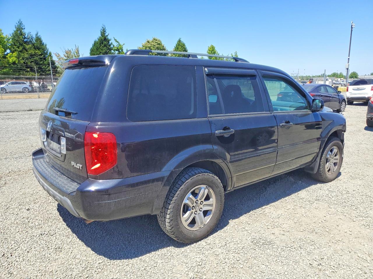 2005 Honda Pilot Exl Black vin: 2HKYF18515H555850