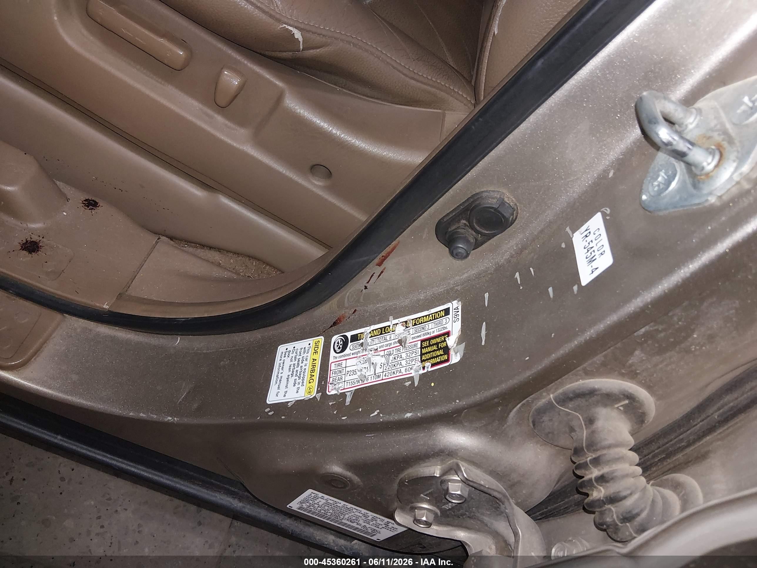 2006 Honda Pilot Ex-l Золотой vin: 2HKYF18516H523806