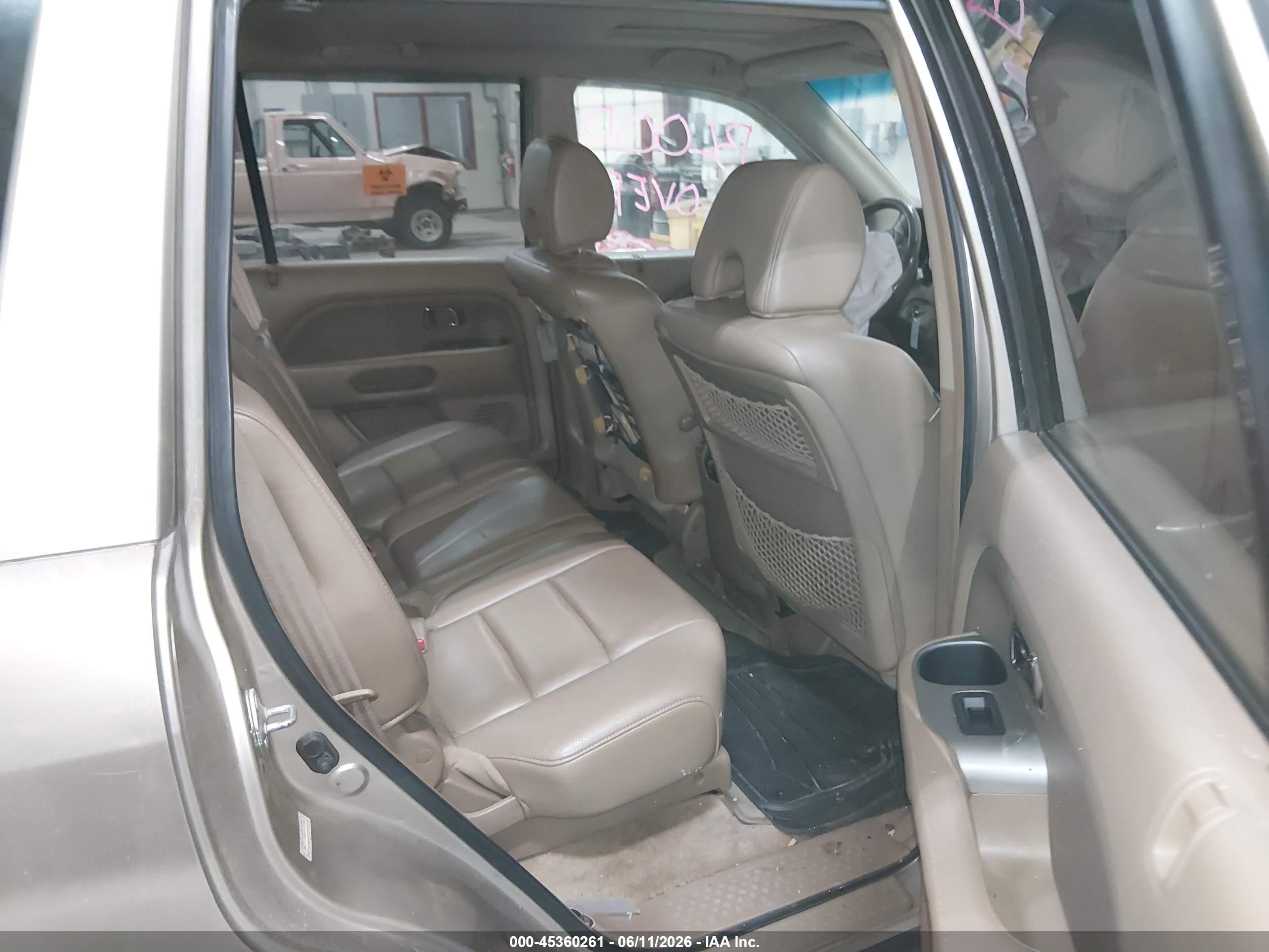 2006 Honda Pilot Ex-l Золотой vin: 2HKYF18516H523806