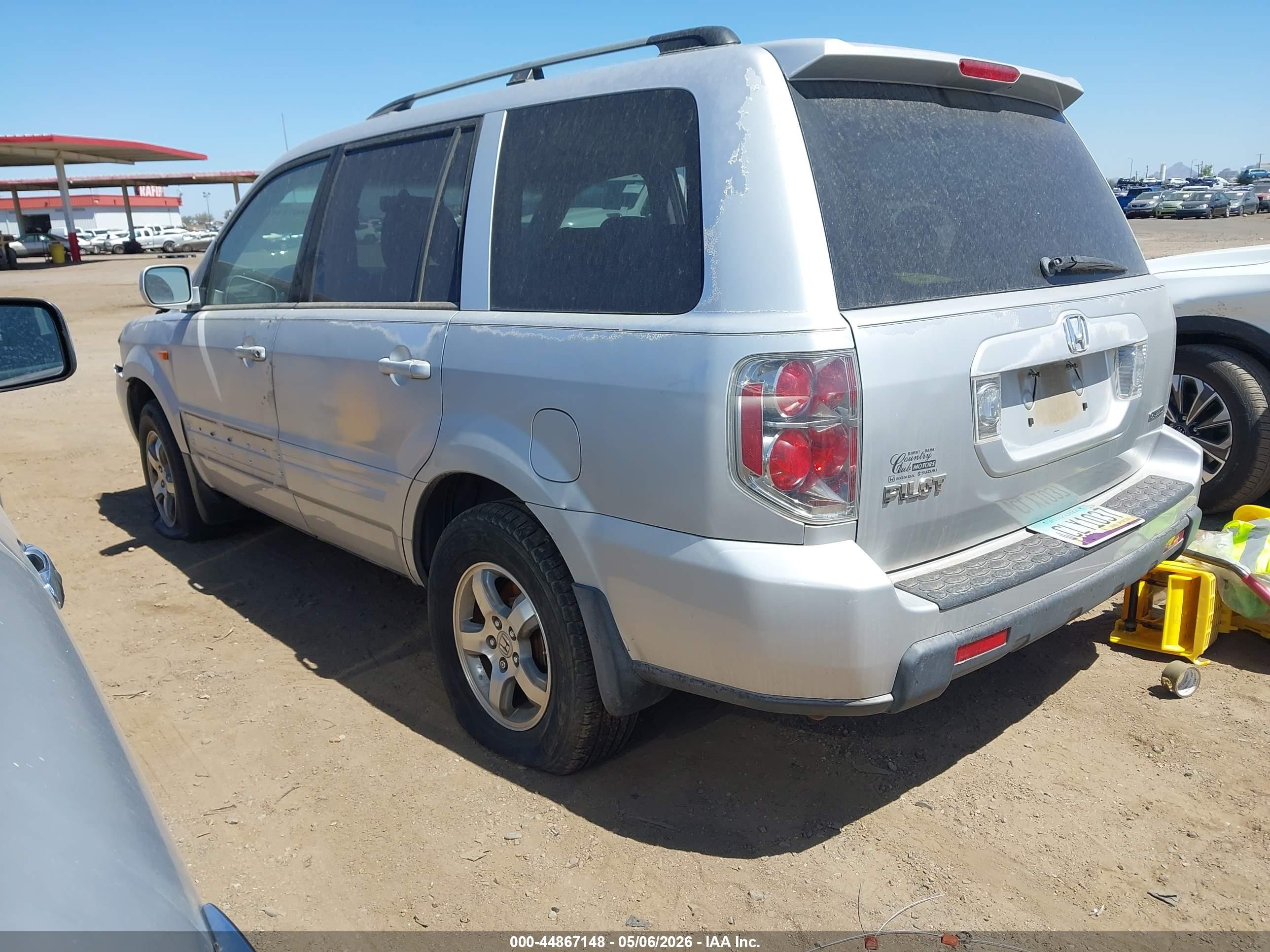 2006 Honda Pilot Ex-l Silver vin: 2HKYF18516H524728