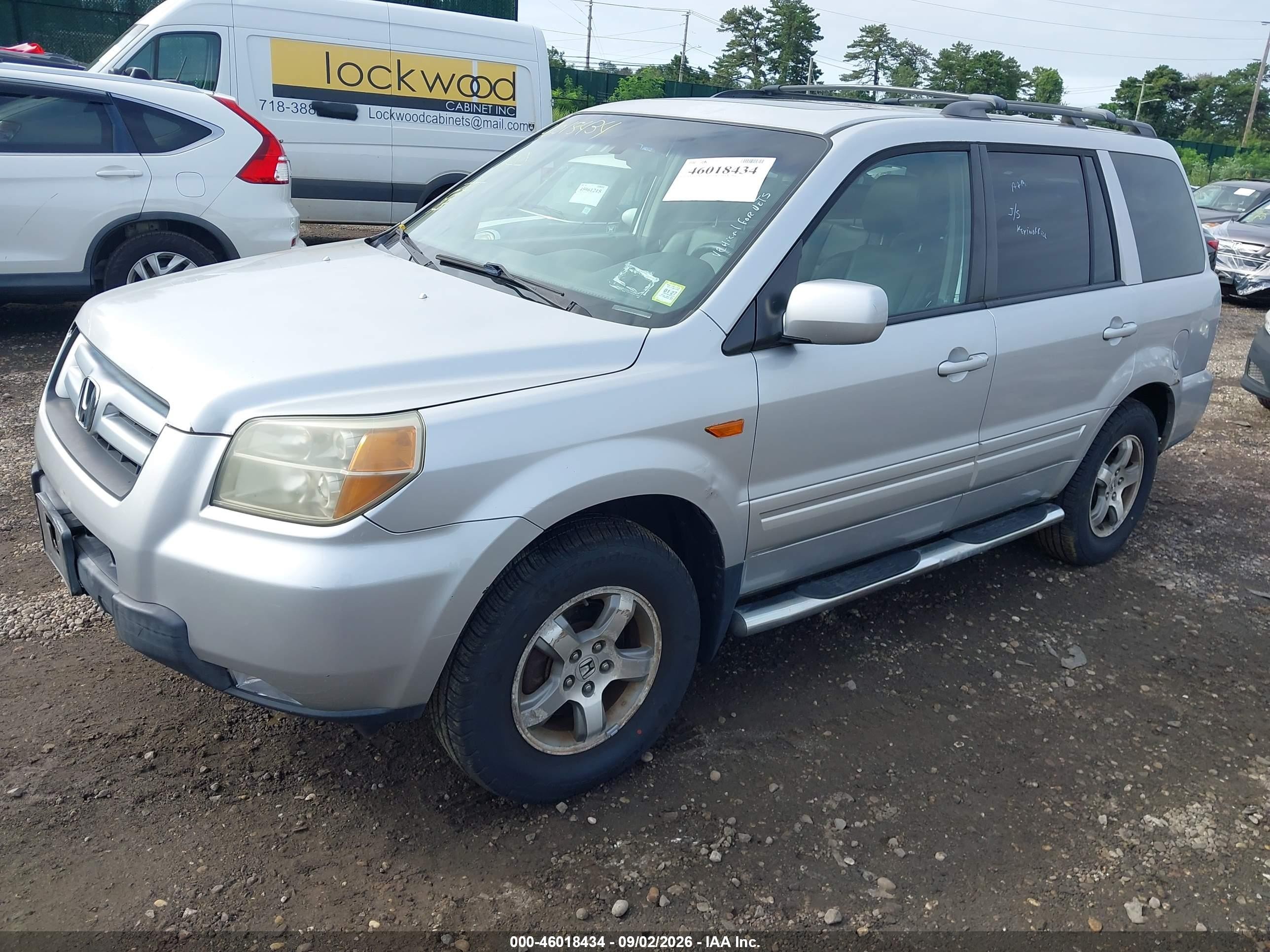2006 Honda Pilot Ex-l Silver vin: 2HKYF18516H534126