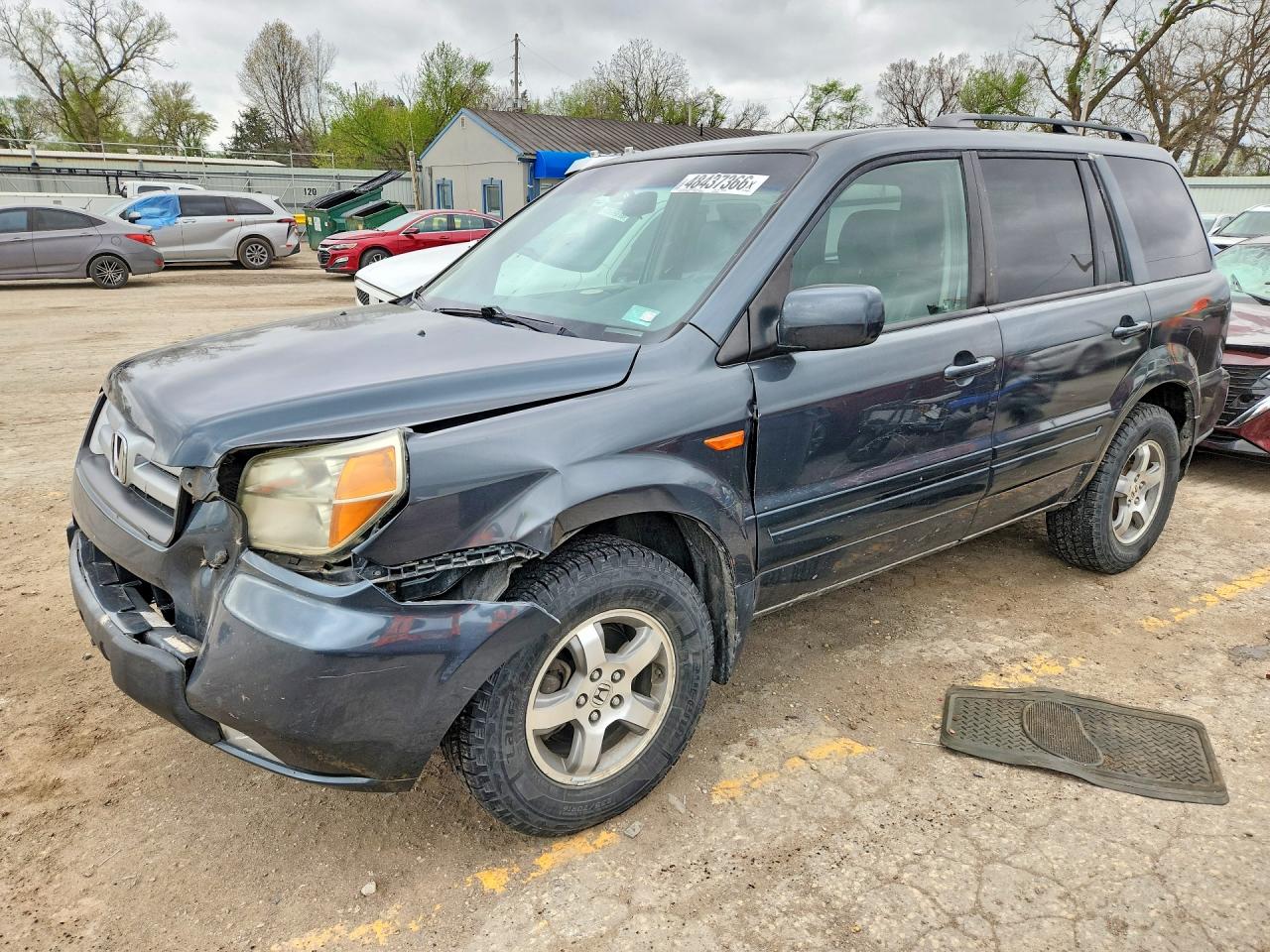 2006 Honda Pilot Ex Charcoal vin: 2HKYF18516H564856