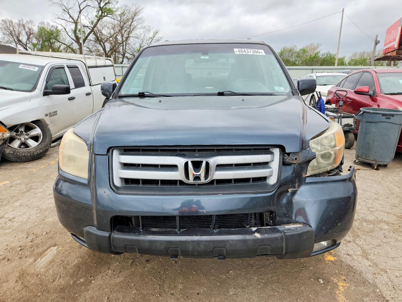 2006 Honda Pilot Ex Charcoal vin: 2HKYF18516H564856