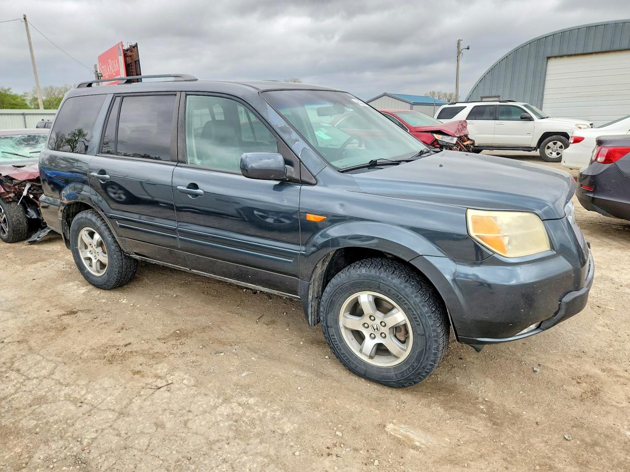 2006 Honda Pilot Ex Charcoal vin: 2HKYF18516H564856