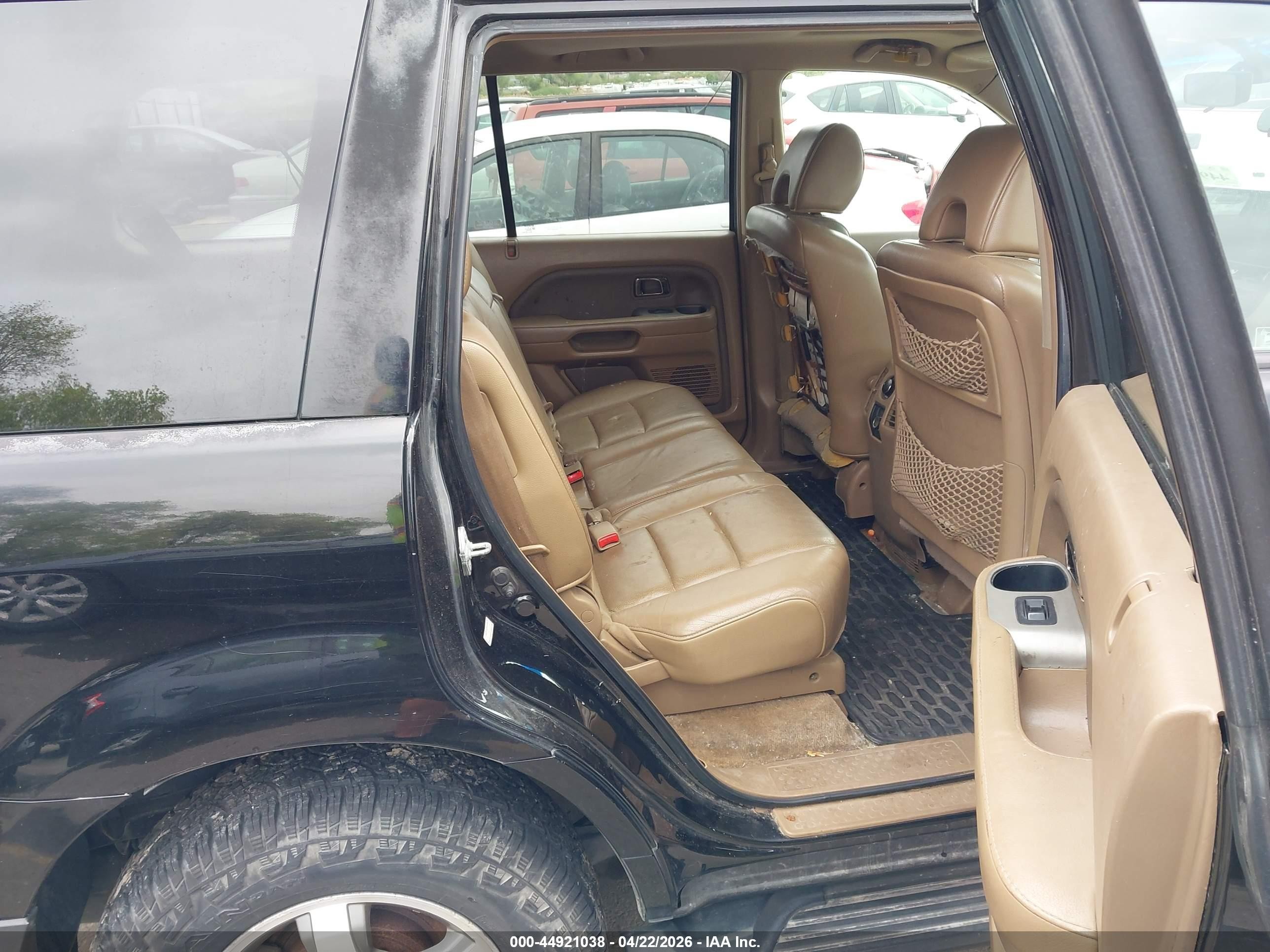 2007 Honda Pilot Ex-l Black vin: 2HKYF18517H535486