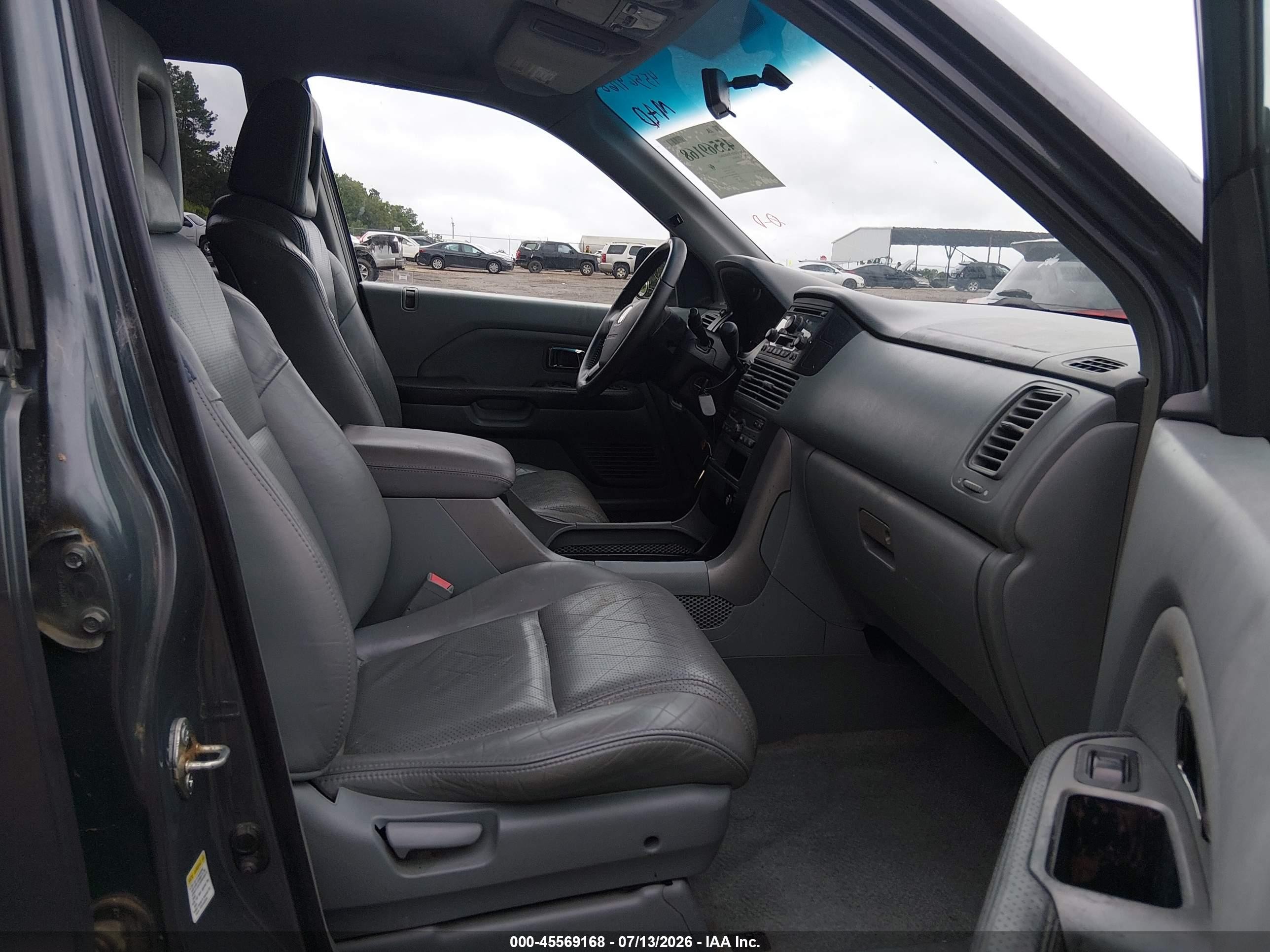 2003 Honda Pilot Ex-l Gray vin: 2HKYF18523H540464