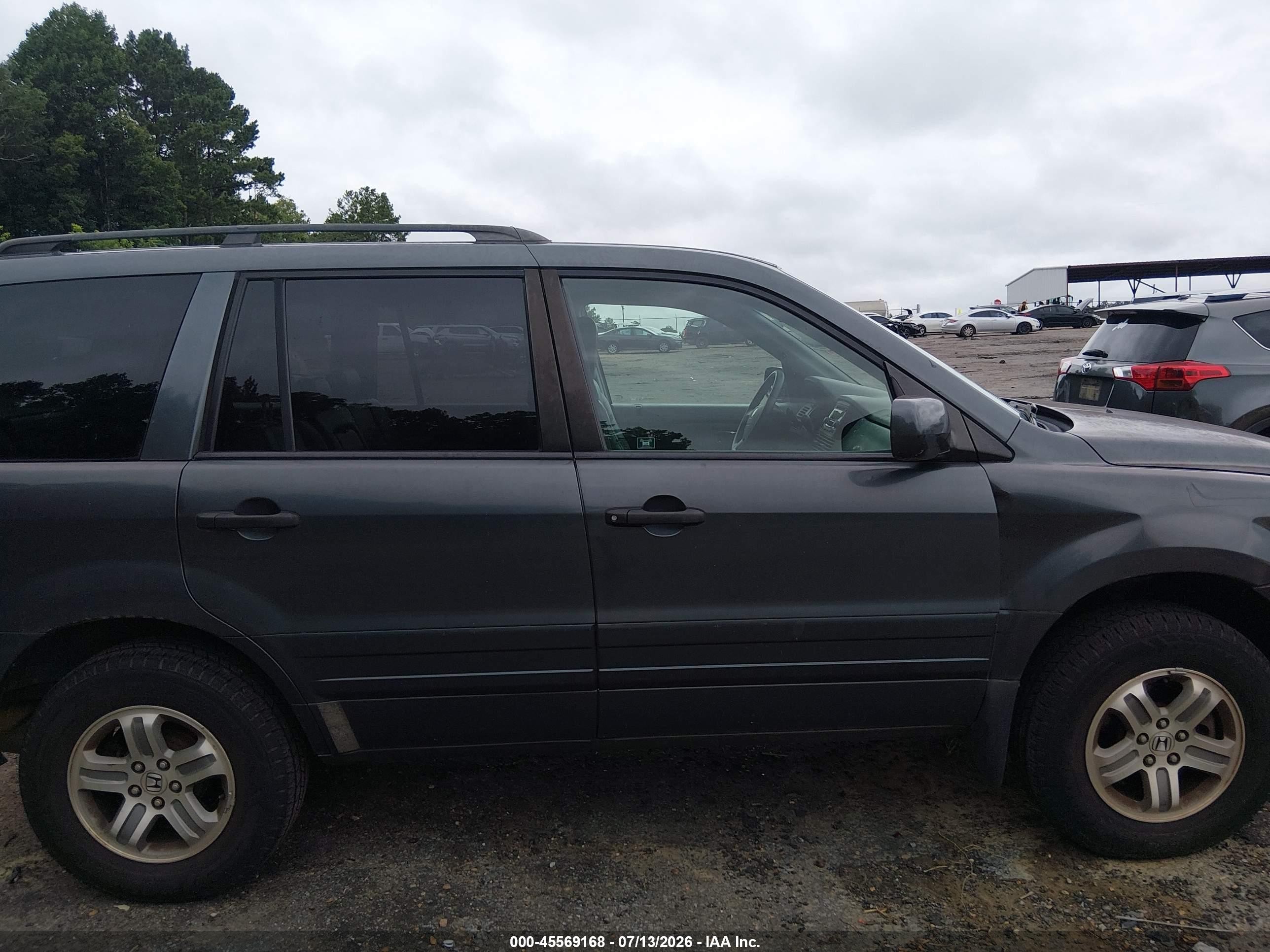 2003 Honda Pilot Ex-l Gray vin: 2HKYF18523H540464