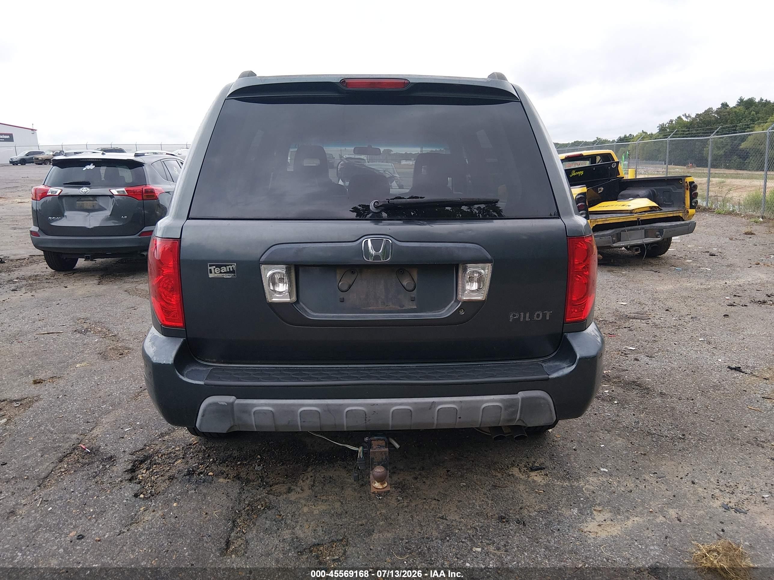2003 Honda Pilot Ex-l Gray vin: 2HKYF18523H540464