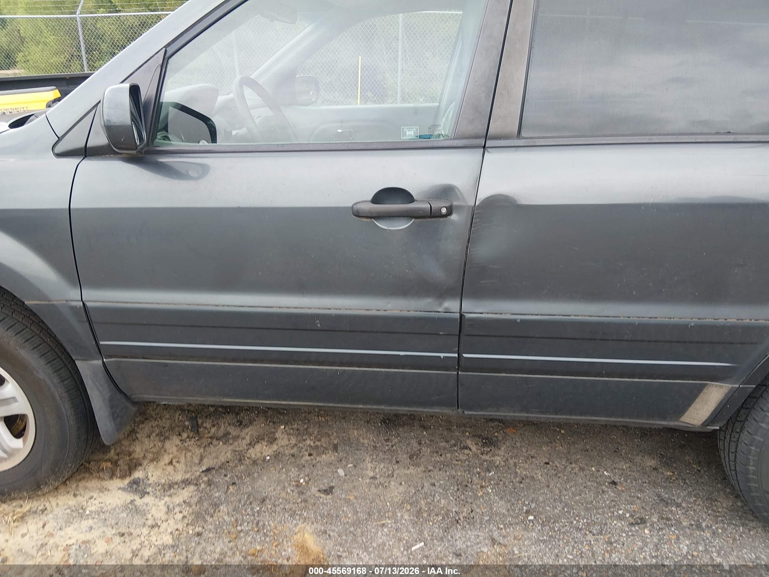 2003 Honda Pilot Ex-l Gray vin: 2HKYF18523H540464