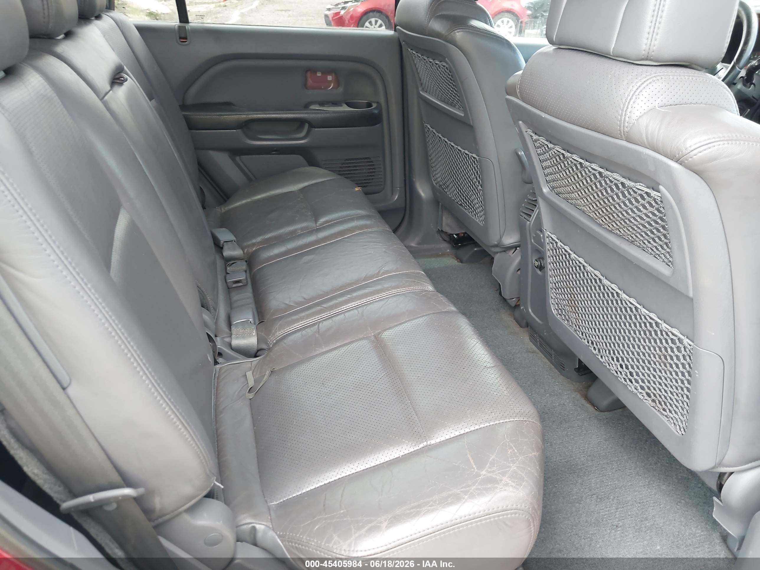 2003 Honda Pilot Ex-l Red vin: 2HKYF18523H580785