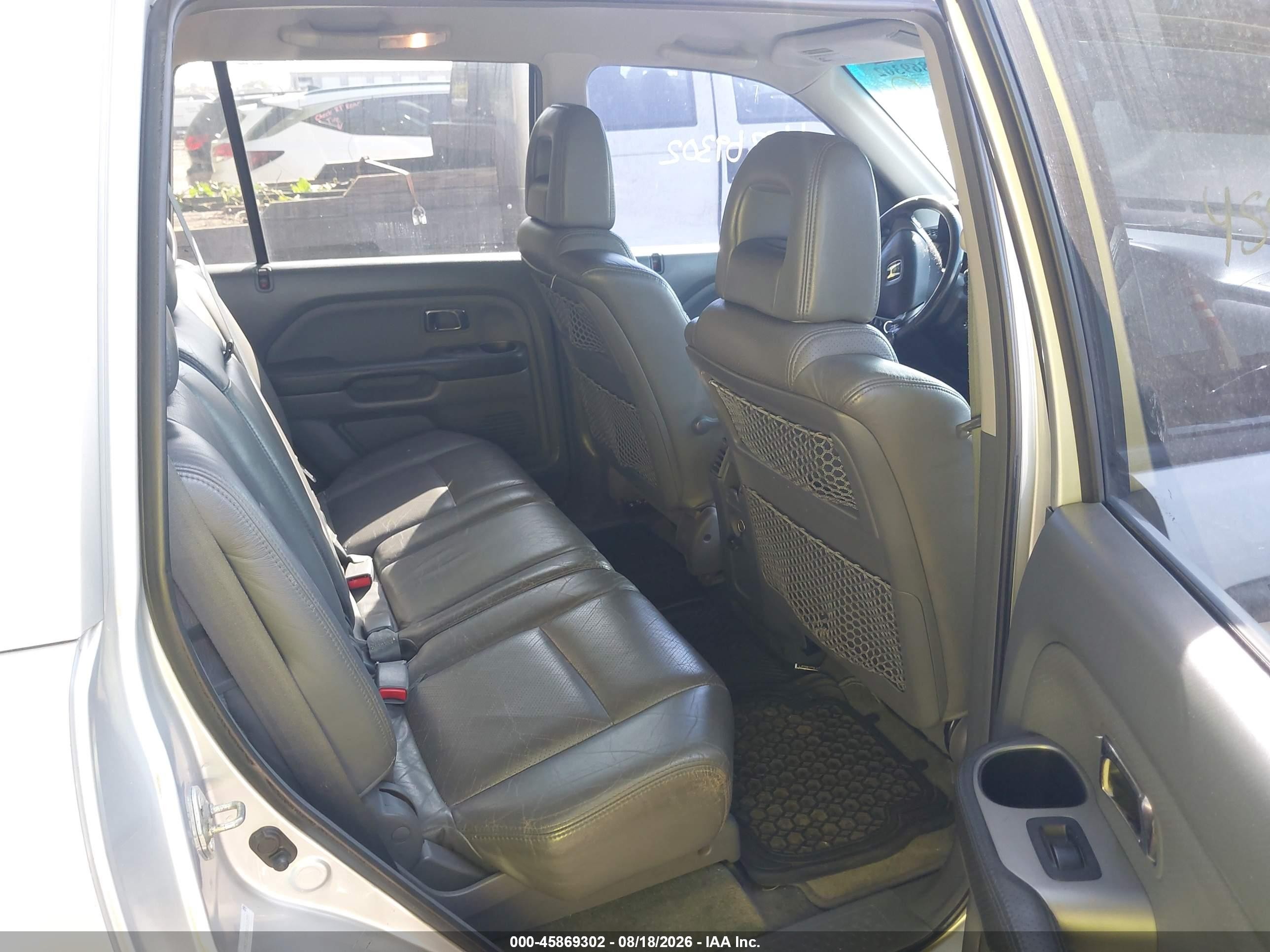 2004 Honda Pilot Ex-l Silver vin: 2HKYF18524H501391