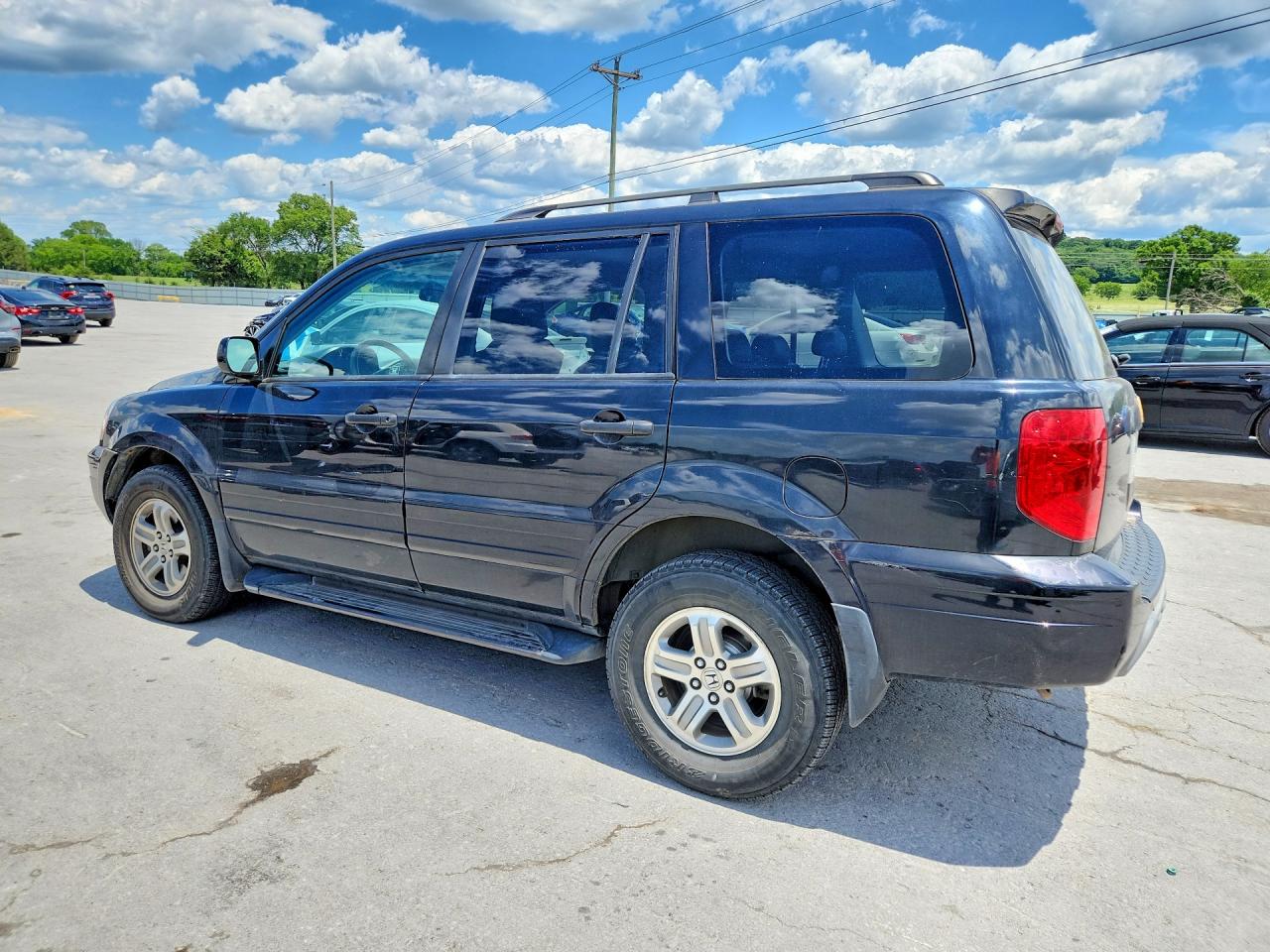 2004 Honda Pilot Exl Black vin: 2HKYF18524H508146