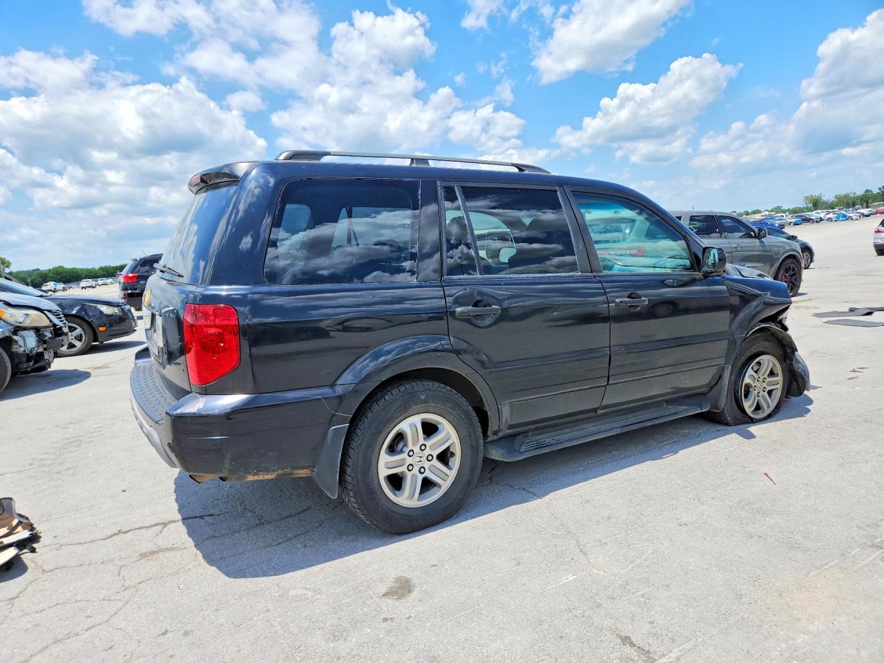 2004 Honda Pilot Exl Black vin: 2HKYF18524H508146