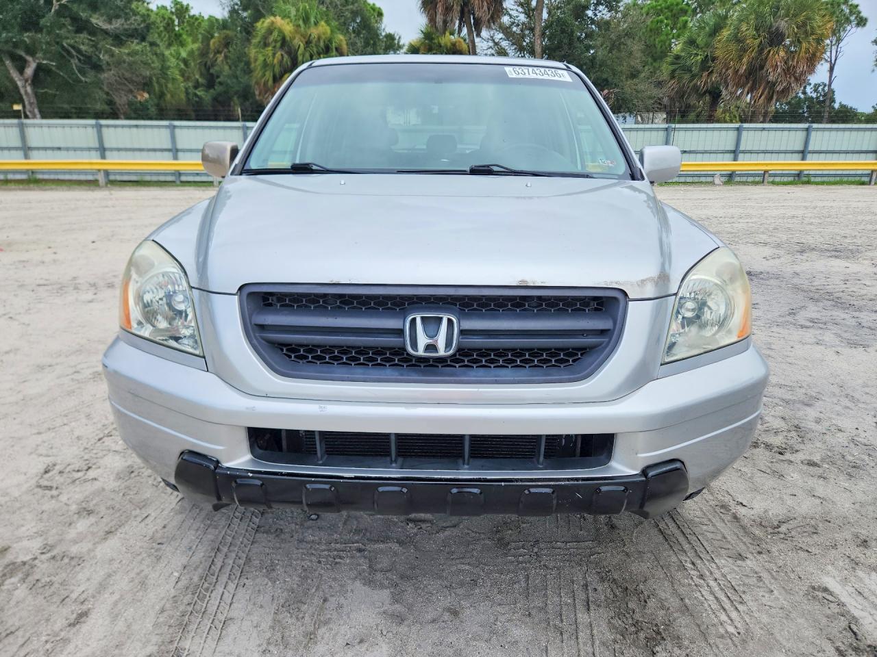 2004 Honda Pilot Exl Silver vin: 2HKYF18524H521124