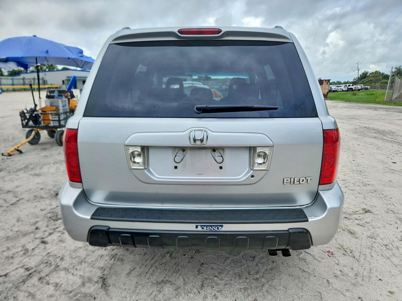 2004 Honda Pilot Exl Silver vin: 2HKYF18524H521124