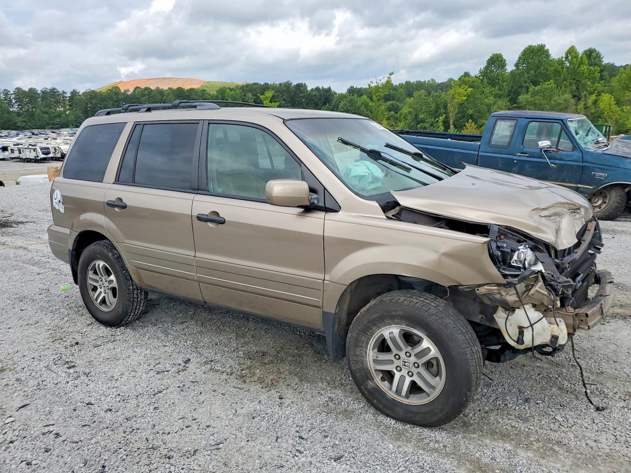 2004 Honda Pilot Exl Gold vin: 2HKYF18524H557122