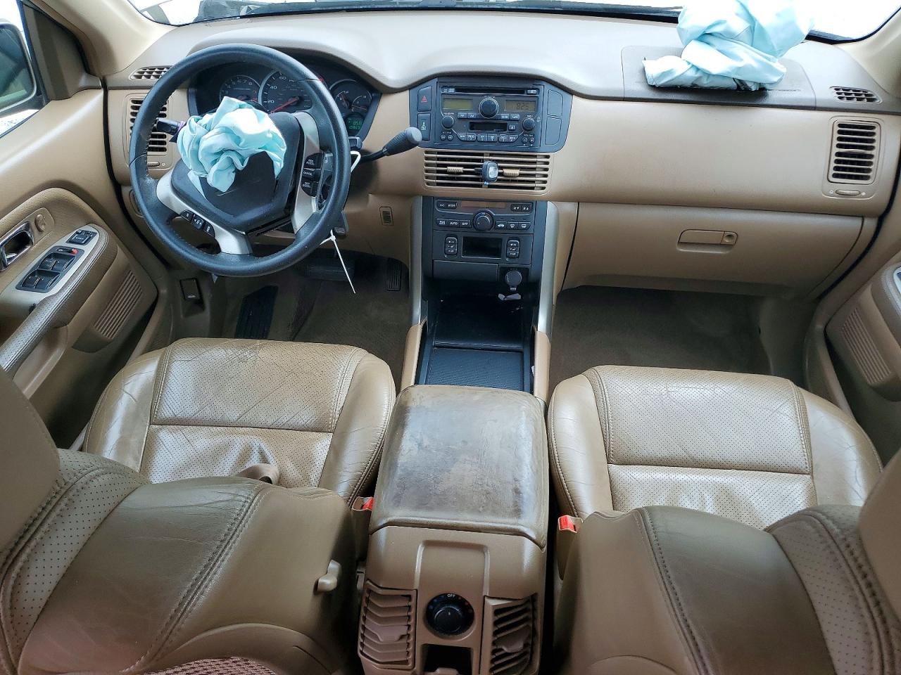2004 Honda Pilot Exl Gold vin: 2HKYF18524H557122