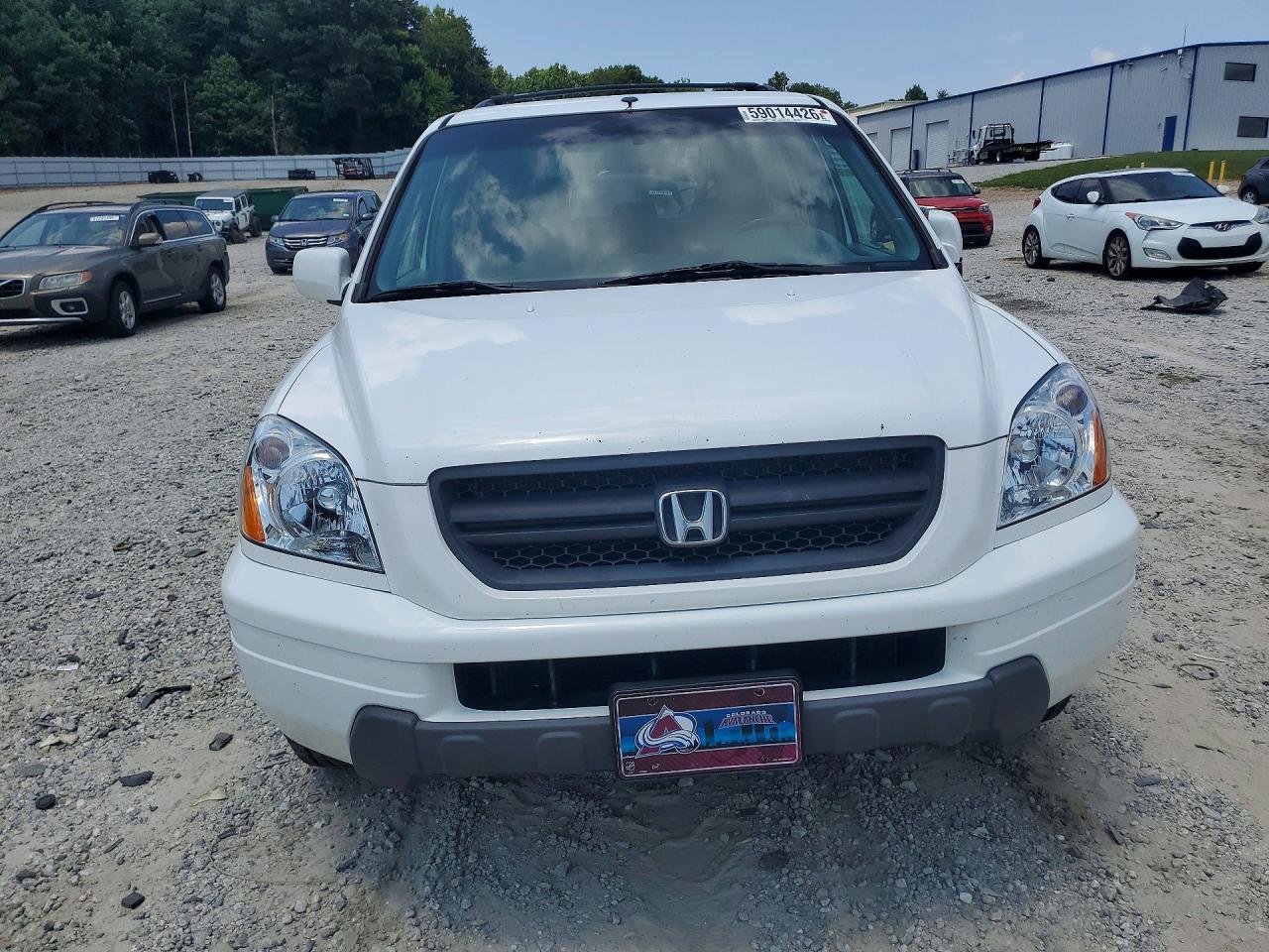 2004 Honda Pilot Exl White vin: 2HKYF18524H557668