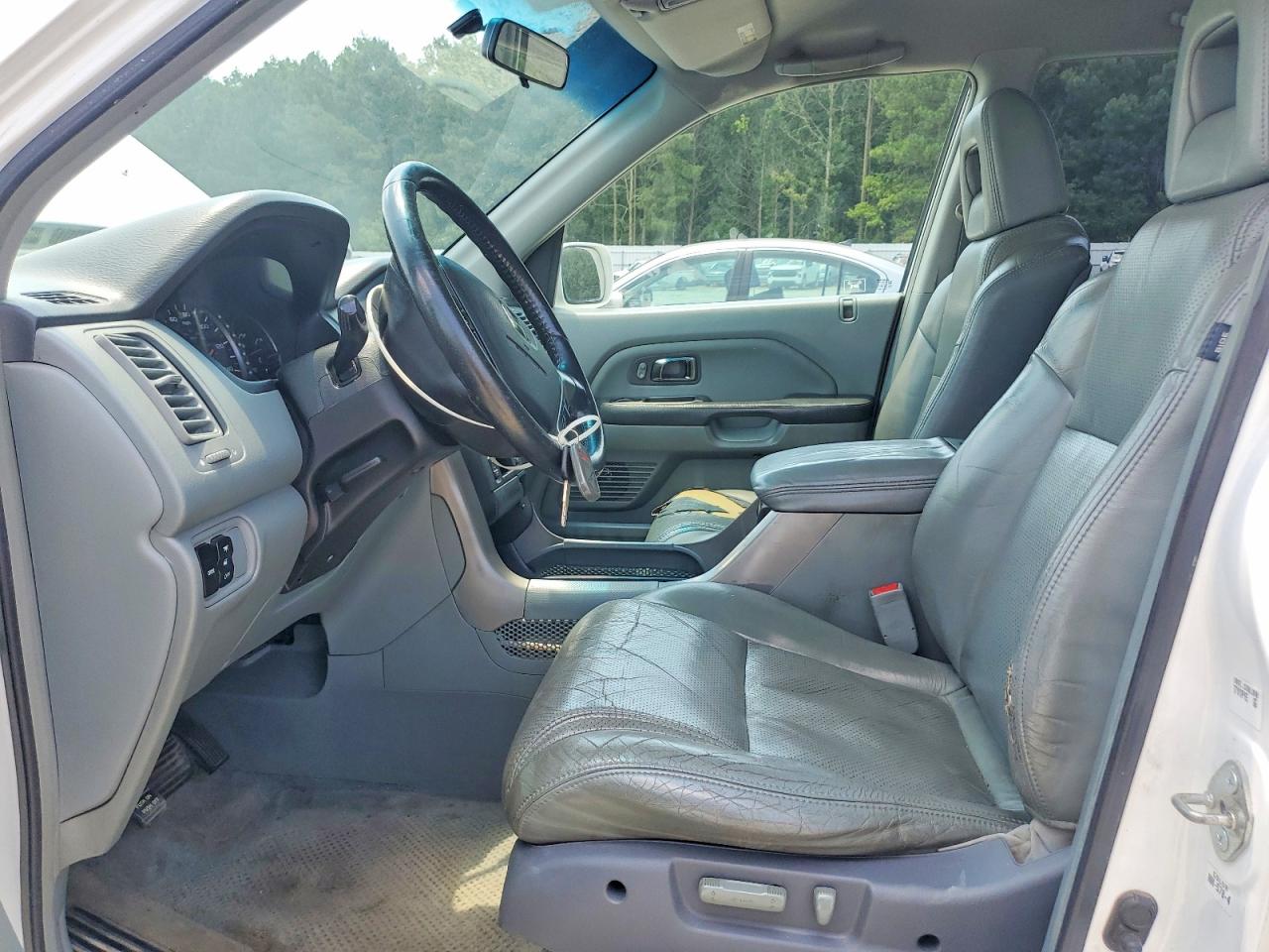 2004 Honda Pilot Exl White vin: 2HKYF18524H557668