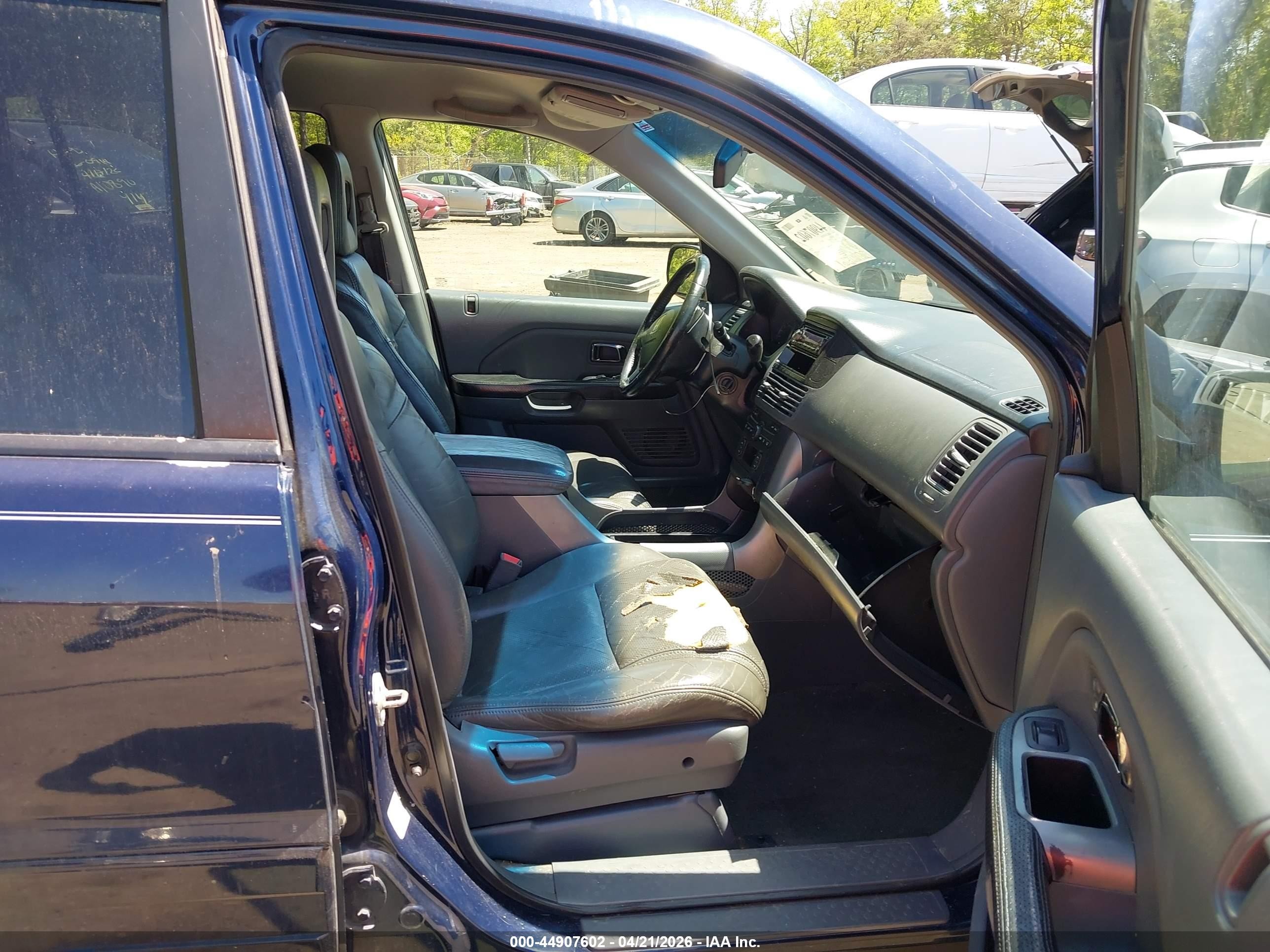 2004 Honda Pilot Ex-l Синий vin: 2HKYF18524H558304