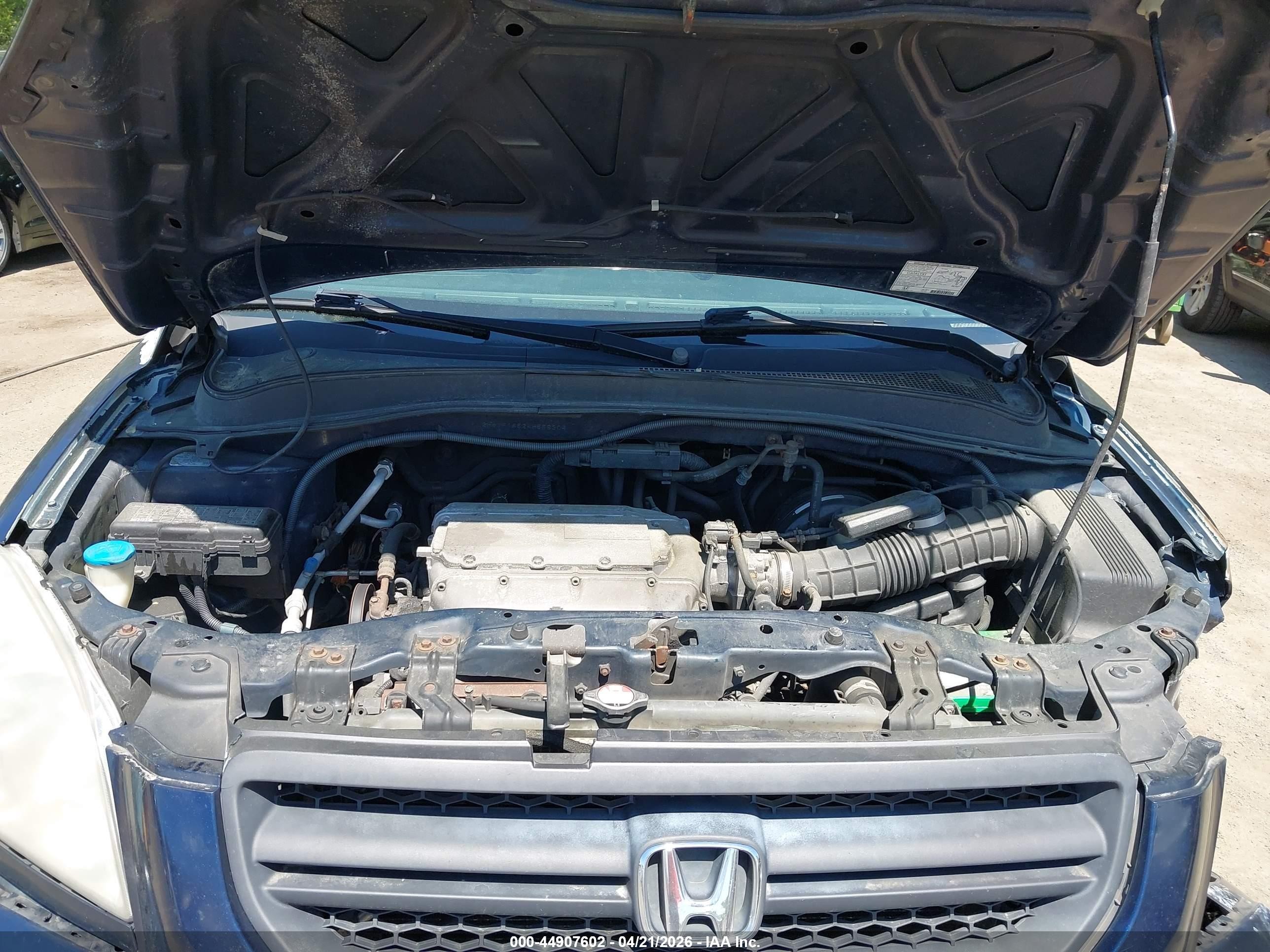 2004 Honda Pilot Ex-l Синий vin: 2HKYF18524H558304