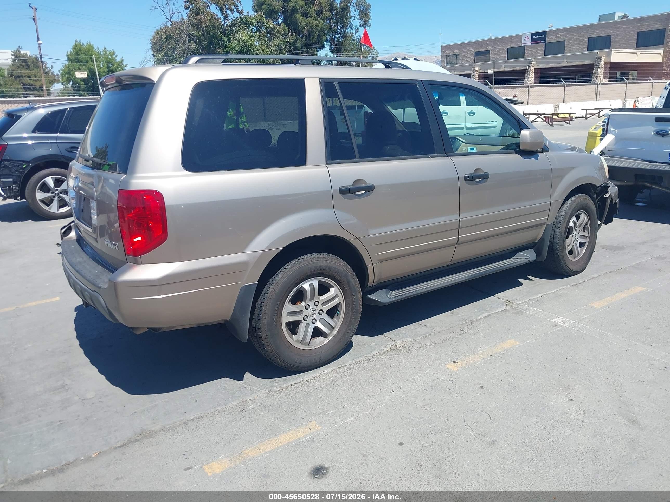 2004 Honda Pilot Ex-l Brown vin: 2HKYF18524H558545