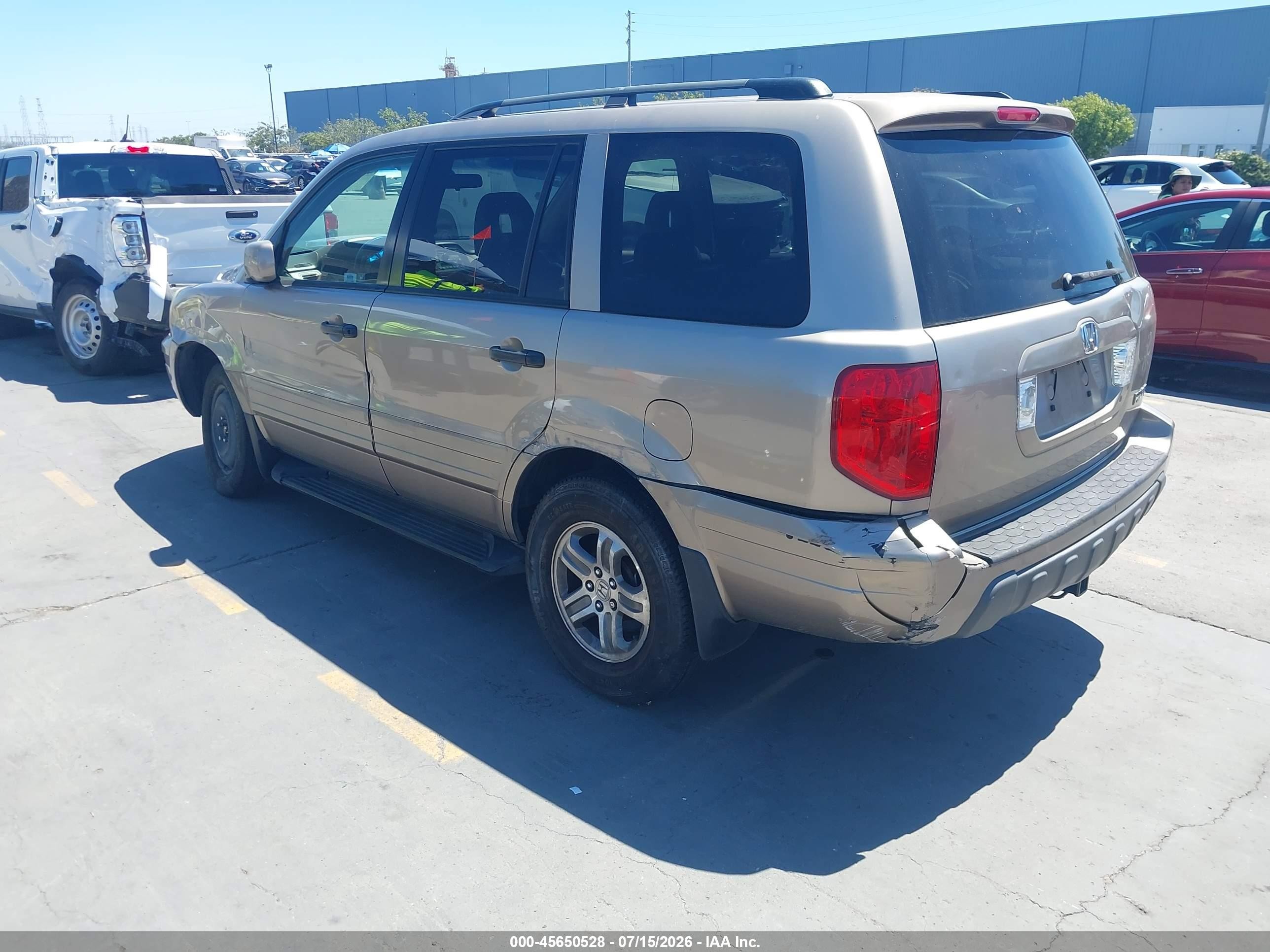 2004 Honda Pilot Ex-l Brown vin: 2HKYF18524H558545