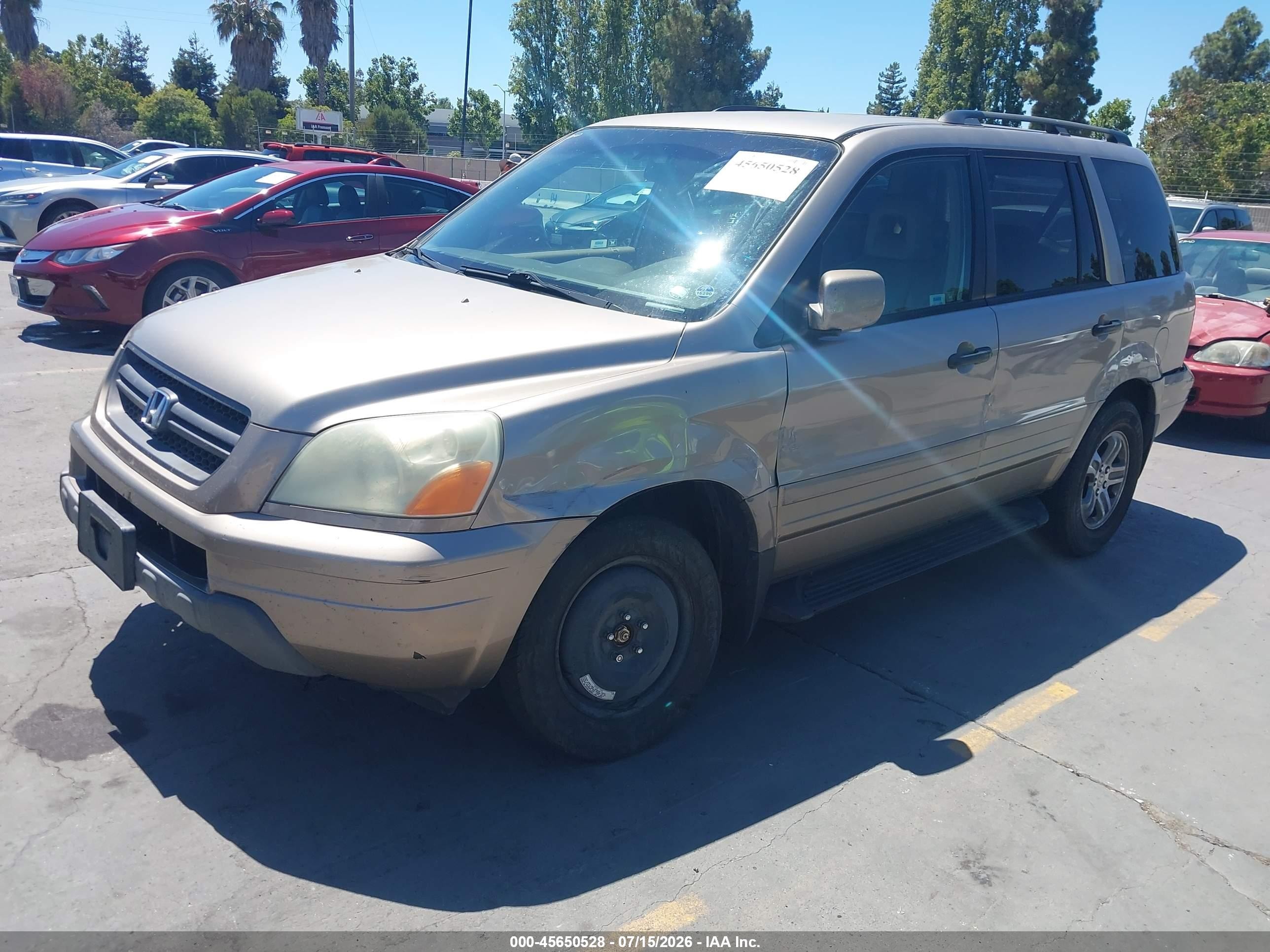 2004 Honda Pilot Ex-l Brown vin: 2HKYF18524H558545