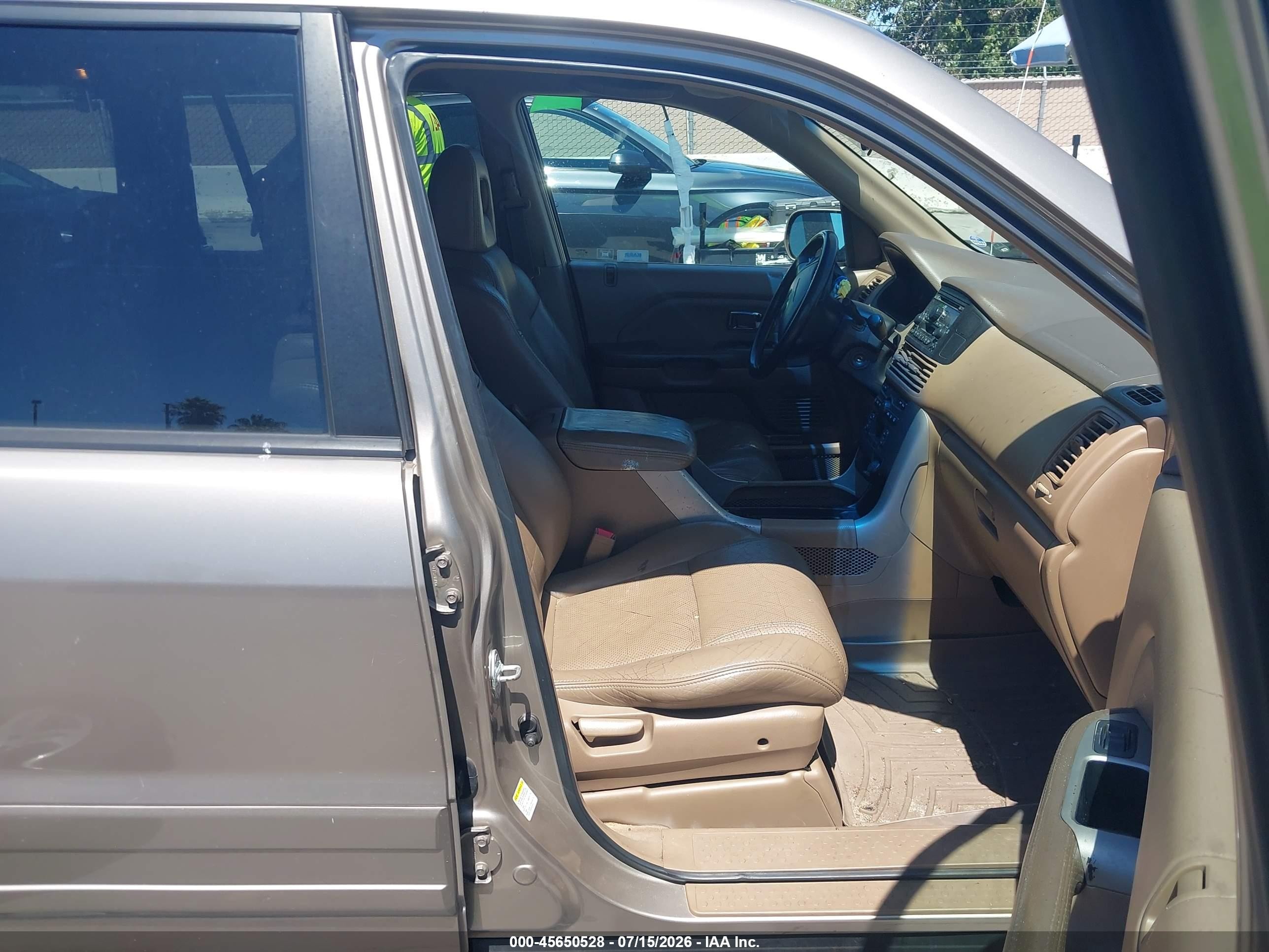 2004 Honda Pilot Ex-l Brown vin: 2HKYF18524H558545