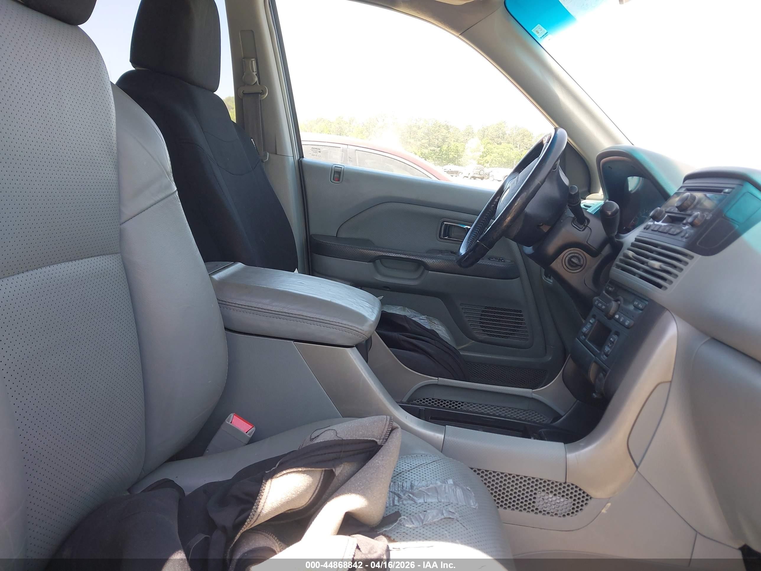 2004 Honda Pilot Ex-l Gray vin: 2HKYF18524H584515